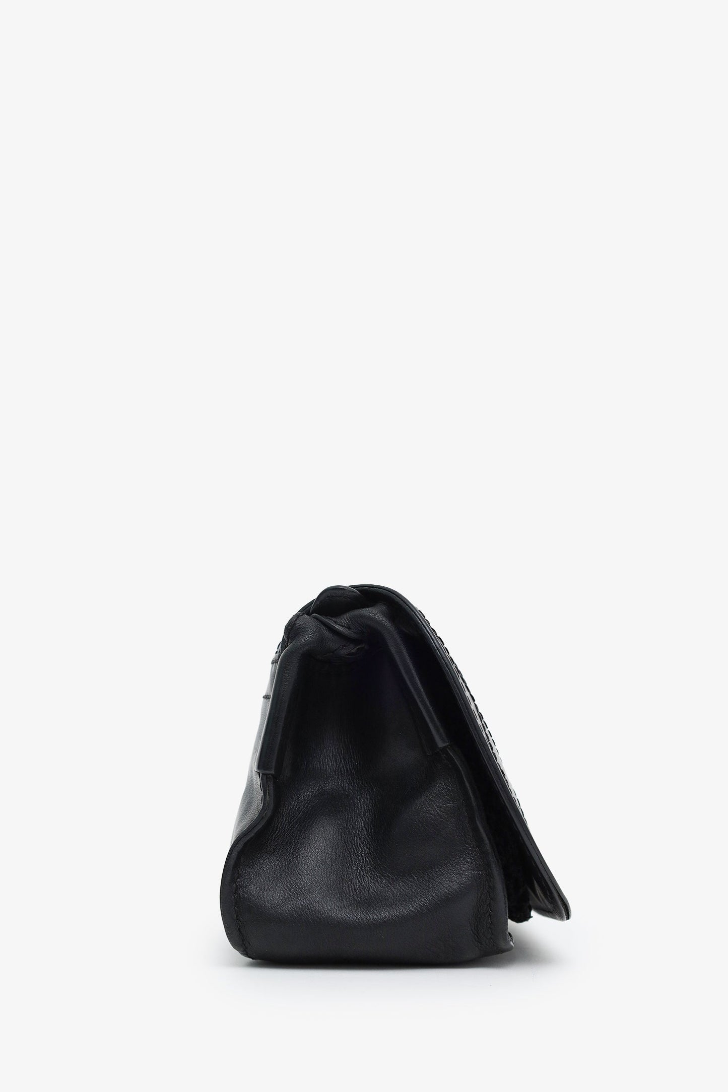 Chanel™ Black Quilted Leather Paris-Edinburgh Mini Highlander Messenger Bag