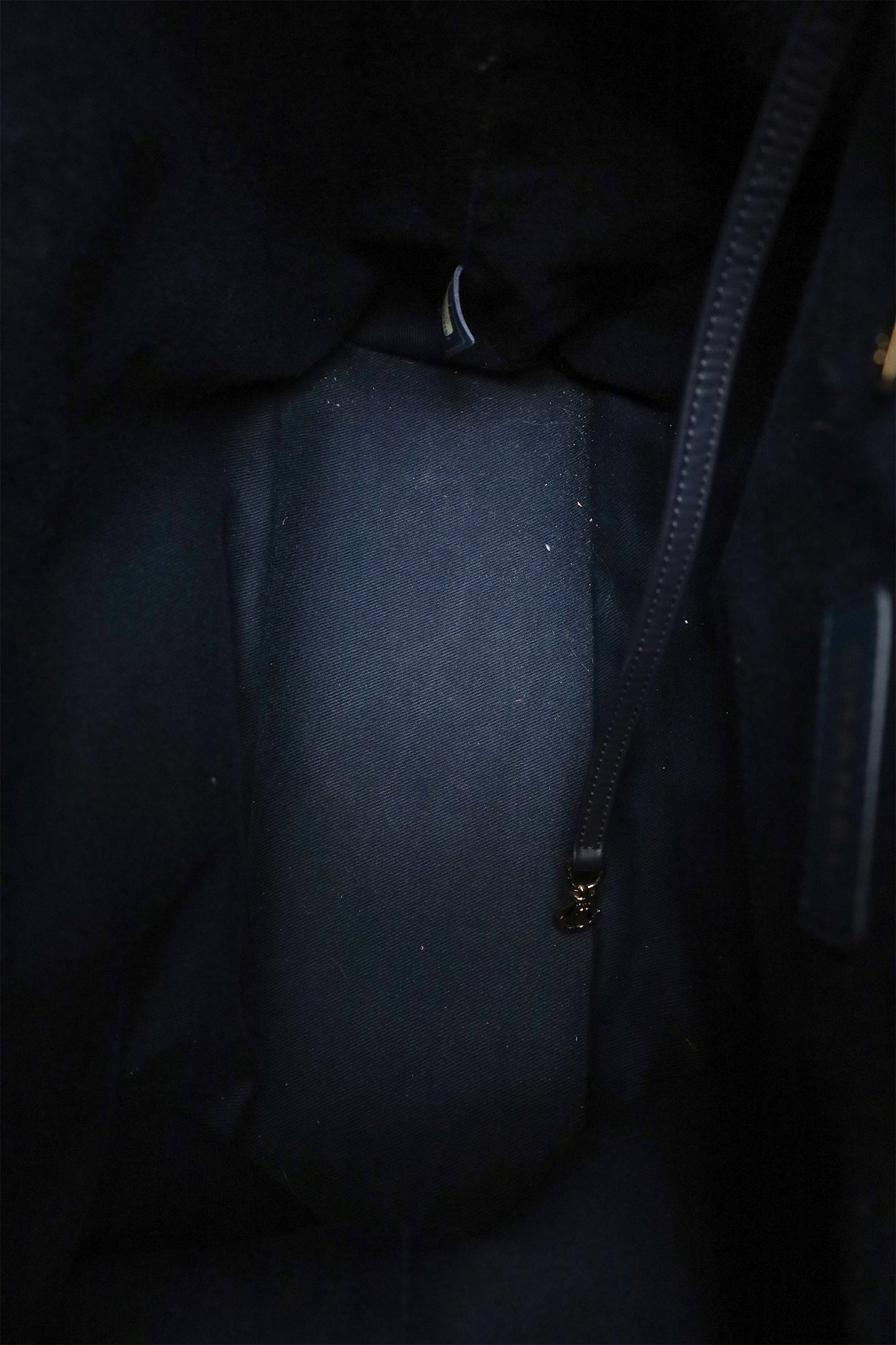 Chanel™ 2019 Blue & Metallic Canvas Deauville Backpack