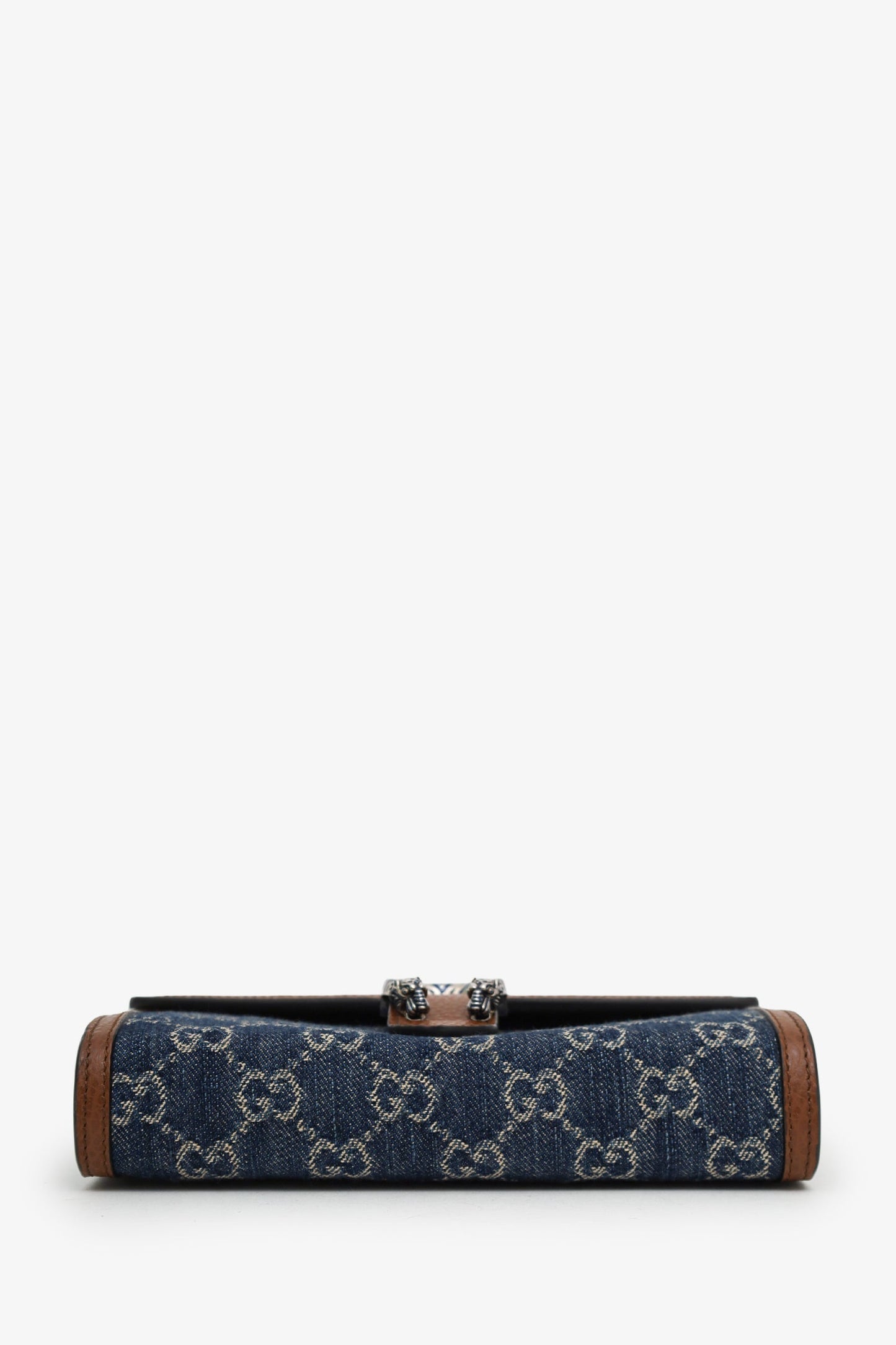 Gucci Blue GG Denim Mini Dionysus Wallet on Chain
