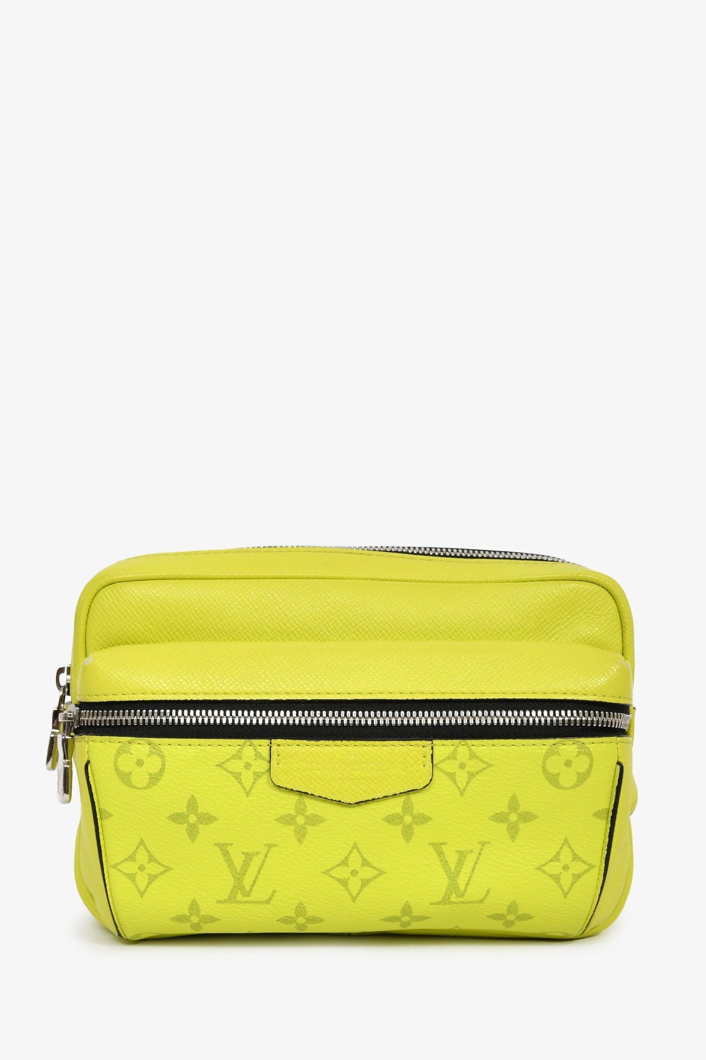 Louis Vuitton 2019 Neon Yellow Monogram Taigarama Outdoor Bumbag