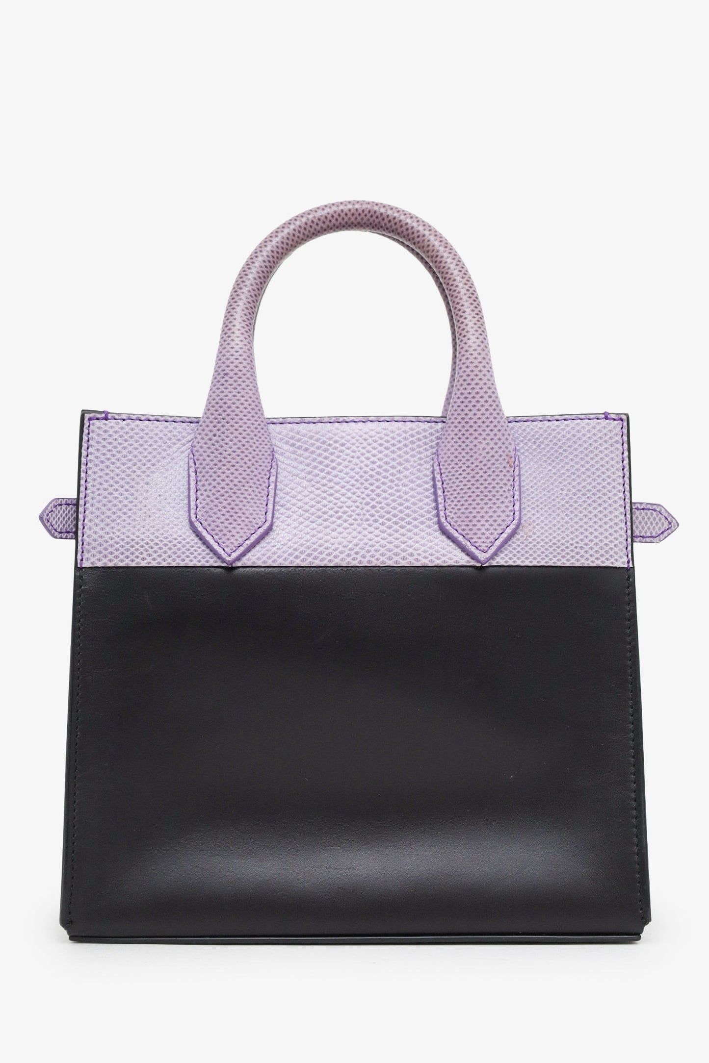 Balenciaga Black/Purple Karung Mini Maillon All Afternoon Bag With Strap