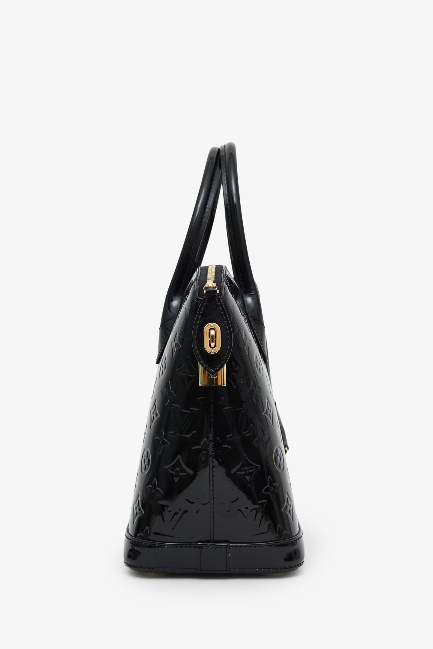 Louis Vuitton 2014 Black Monogram Vernis Lockit PM Bag