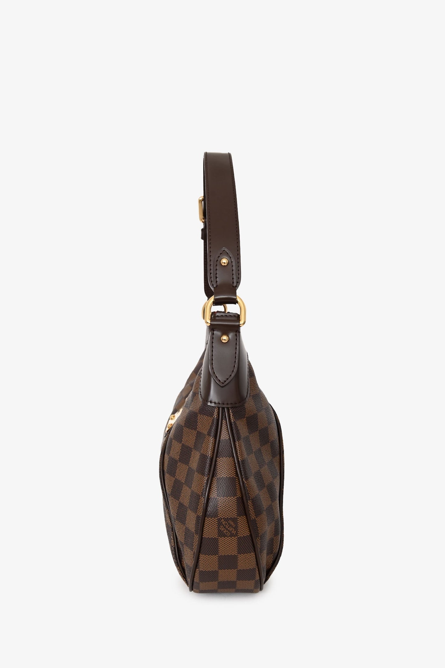 Louis Vuitton 2009 Damier Ebene Canvas Thames GM Shoulder Bag
