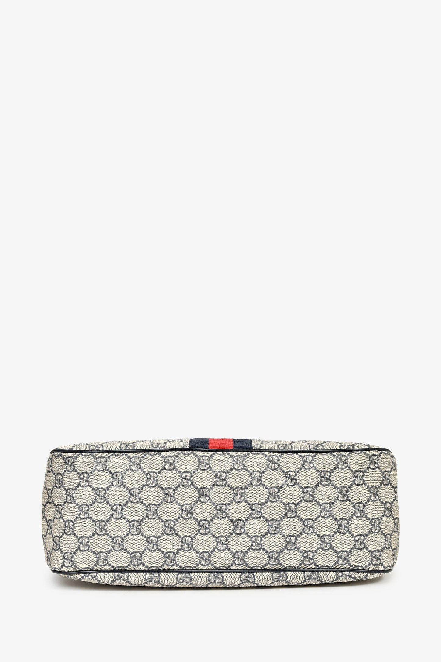 Gucci Navy GG Supreme Web Sherry Medium Shoulder Bag