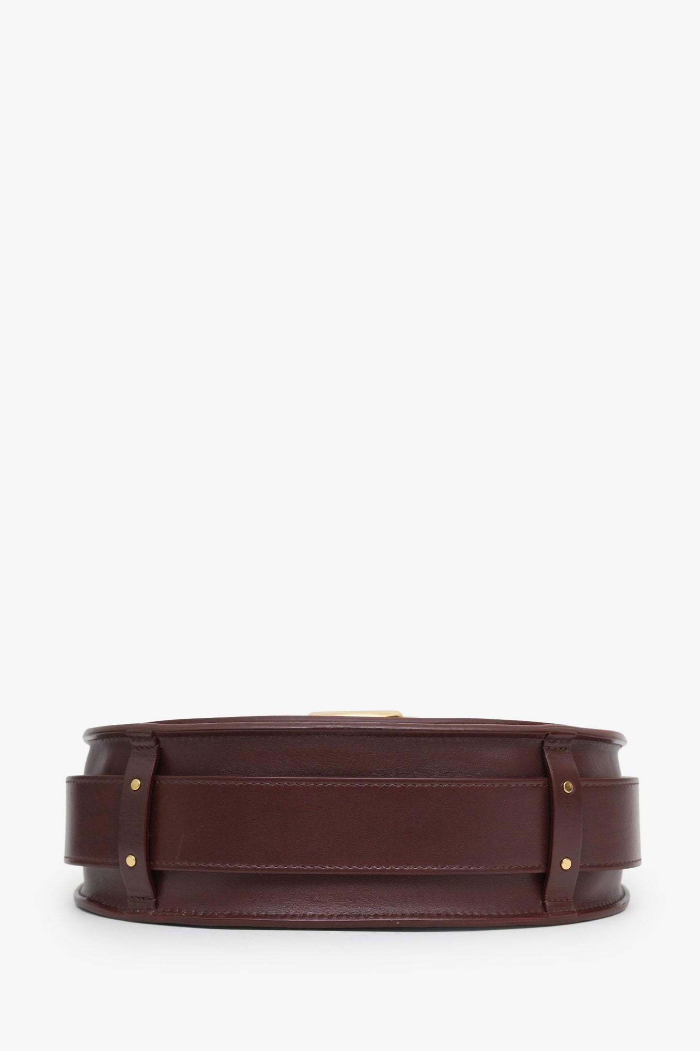 Chloé Burgundy Leather Shoulder Bag With Strap