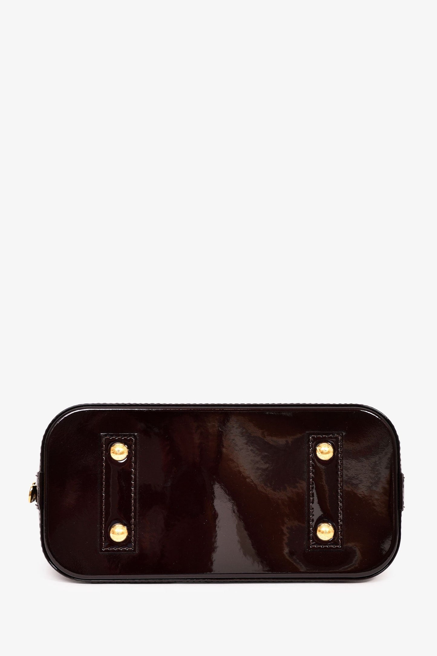 Louis Vuitton Burgundy Monogram Vernis Alma BB Top Handle