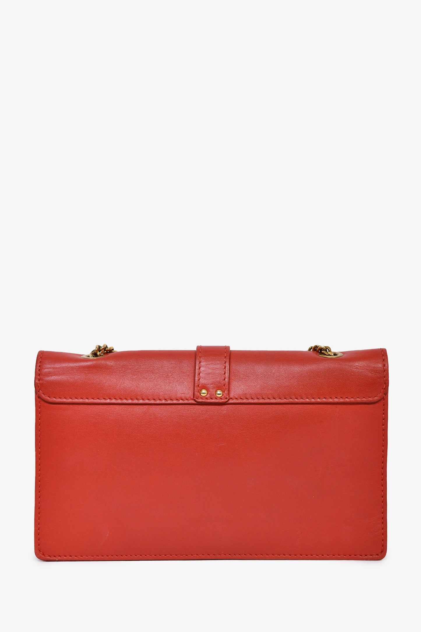 Chloe Red Leather 'Aby' Wallet on Chain