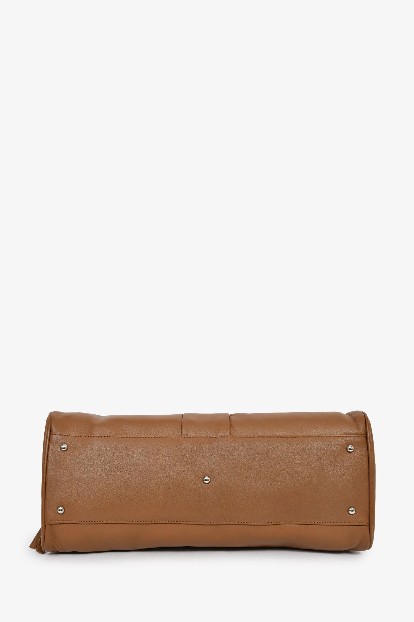 Salvatore Ferragamo Brown Leather Gancini Bag