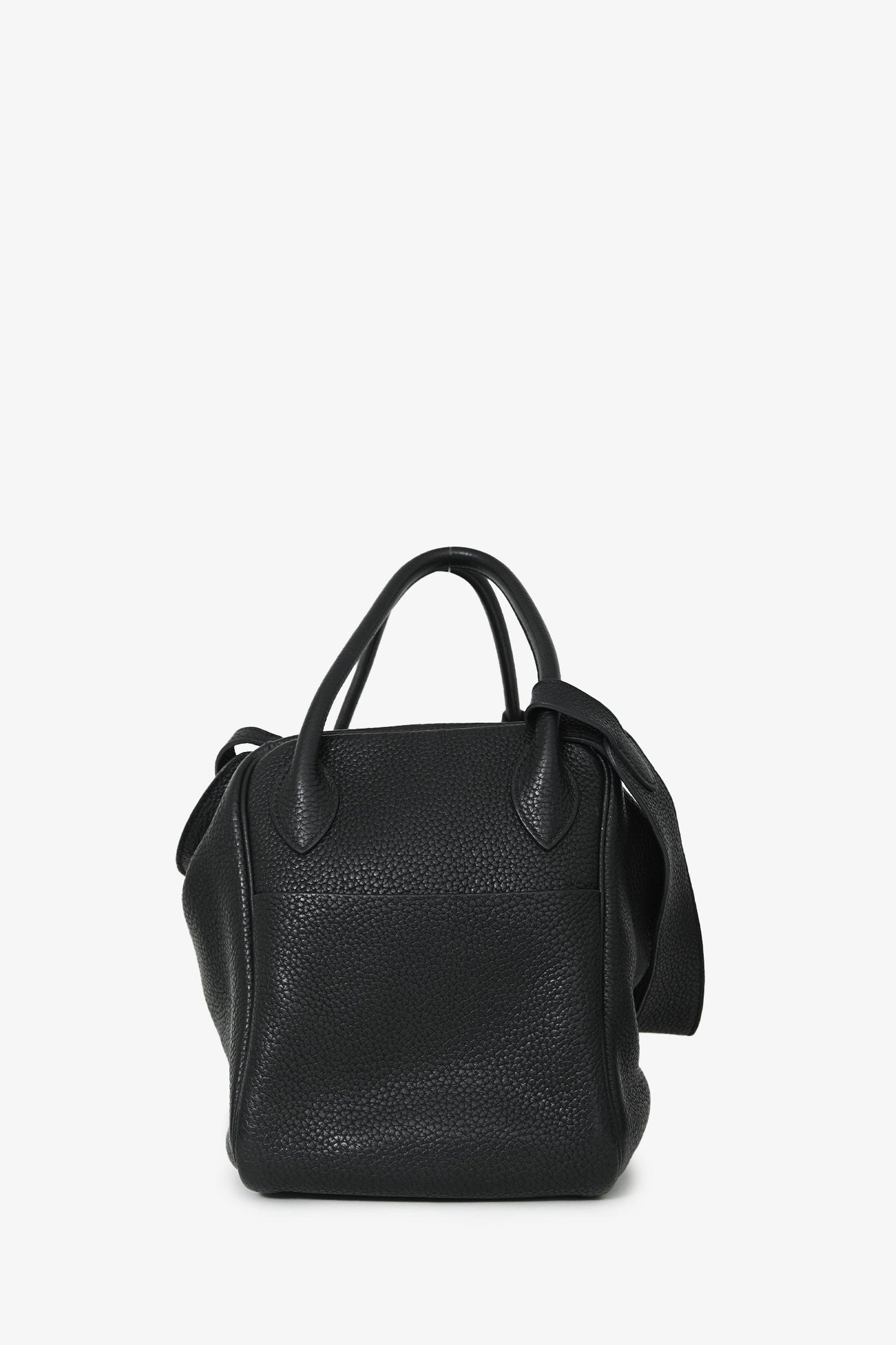 Hermès 2012 Black Clemence Leather Lindy 34 PHW