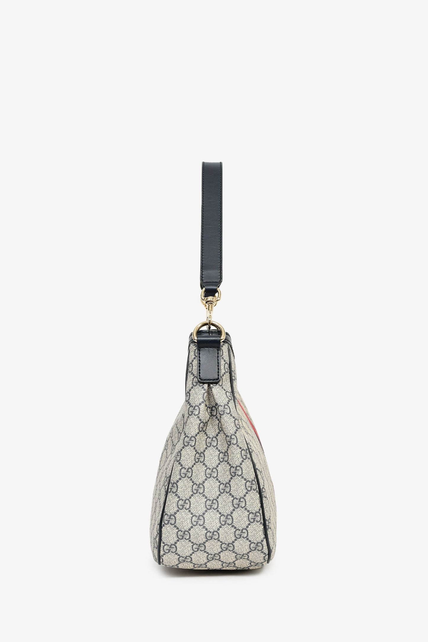 Gucci Navy GG Supreme Web Sherry Medium Shoulder Bag