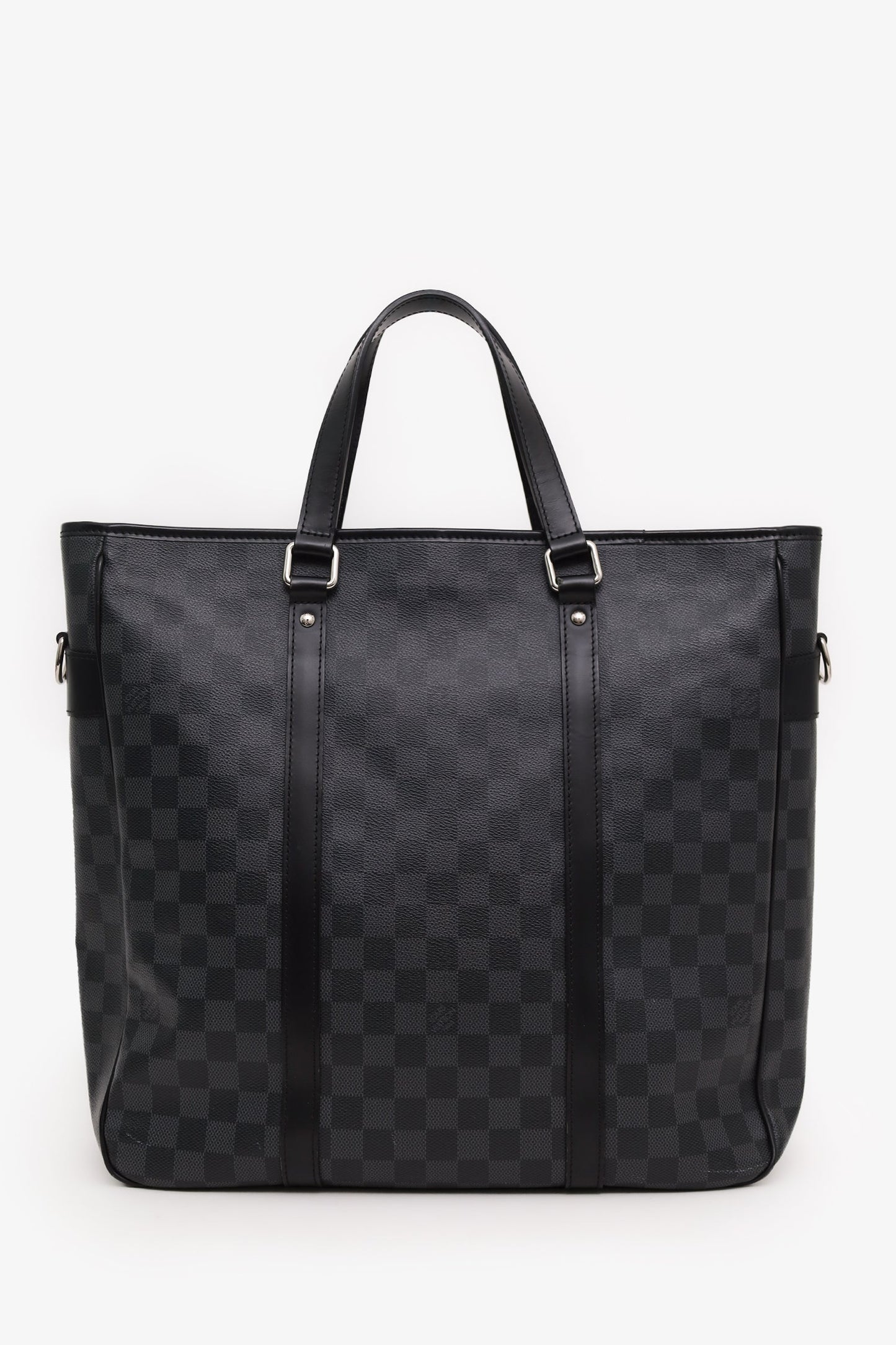 Louis Vuitton Black Grey Damier Graphite Canvas 'Tadao' PM Tote