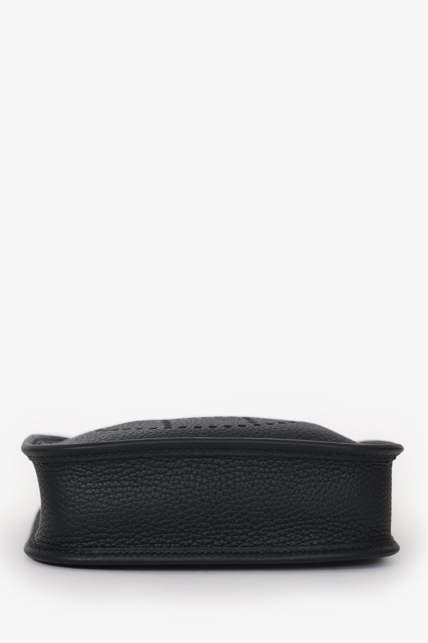 Hermès Black Clemence Leather Evelyne TPM Crossbody GHW