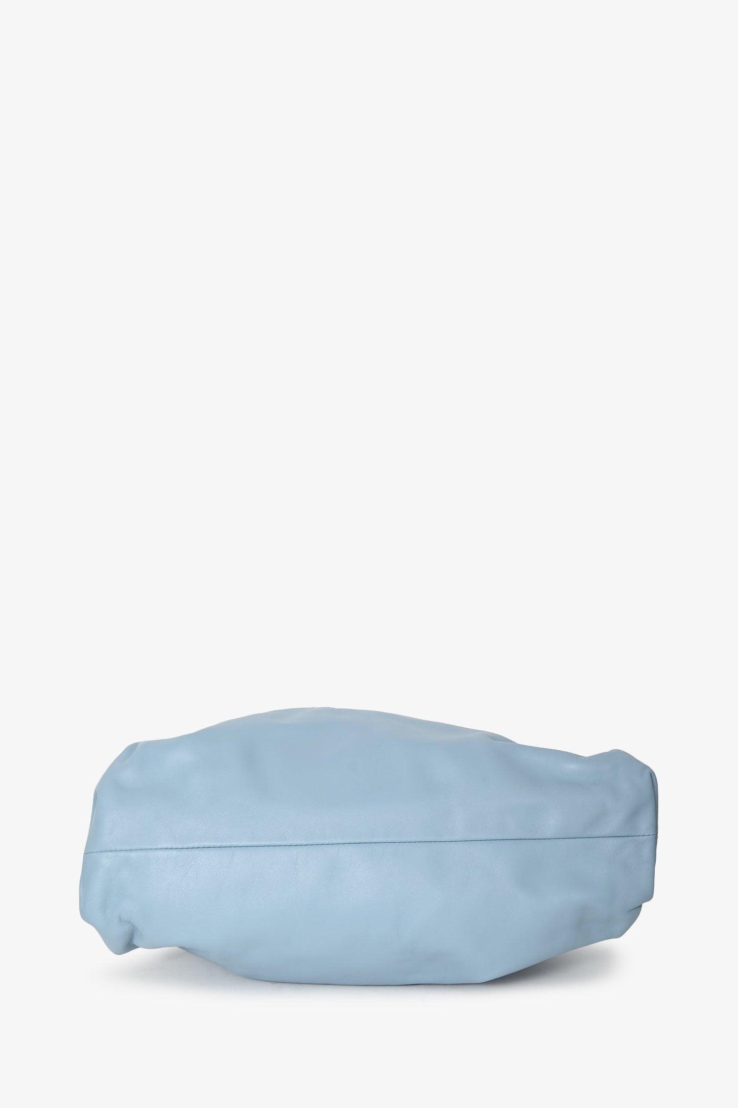 Bottega Veneta Blue Leather Large Classic Pouch