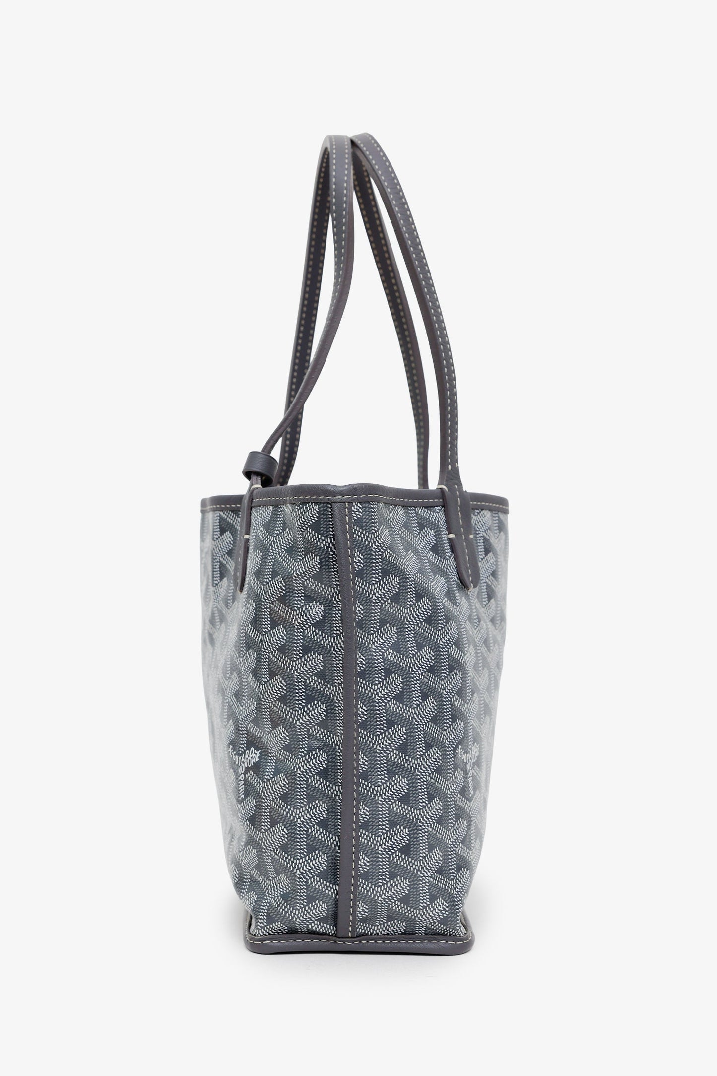 Goyard Grey Goyardine Coated Canvas Anjou Mini Tote Bag With Pouch