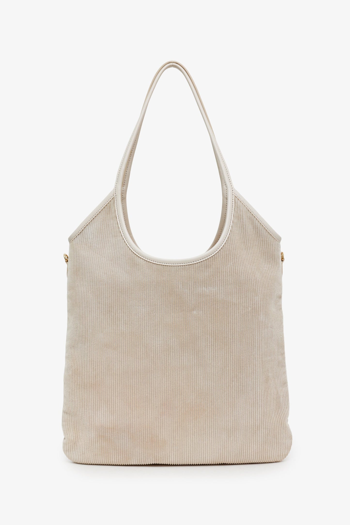 Miu Miu Ivy Corduroy Nappa Logo Tote Bag