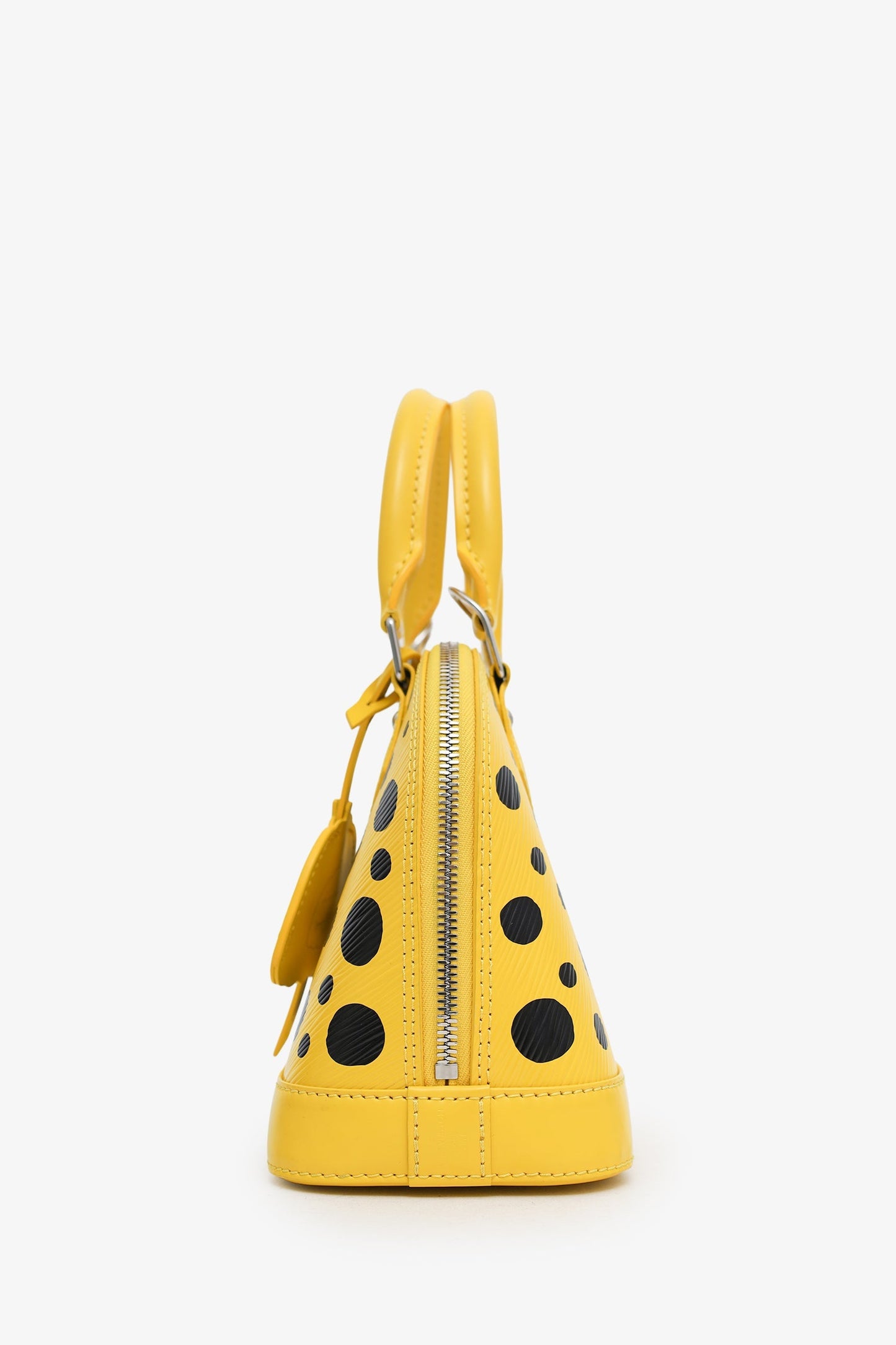 Louis Vuitton x Yayoi Kusama Yellow/Black Epi Leather Dots Alma BB with Strap