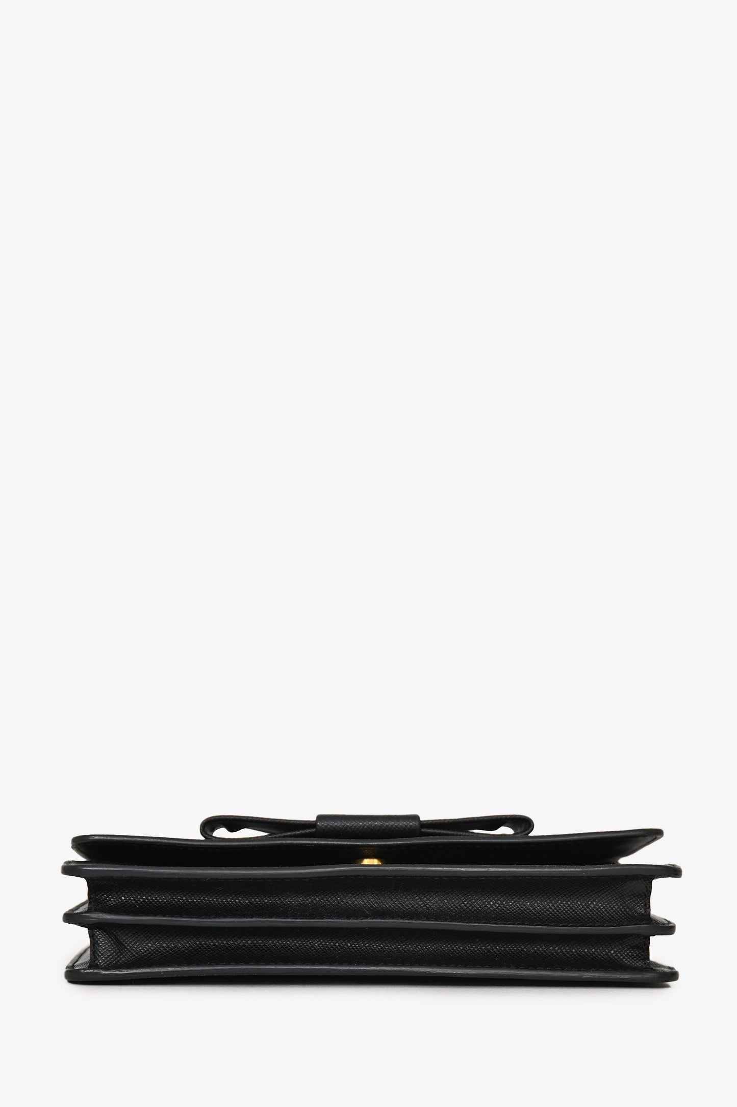 Prada Black Saffiano Bow Crossbody