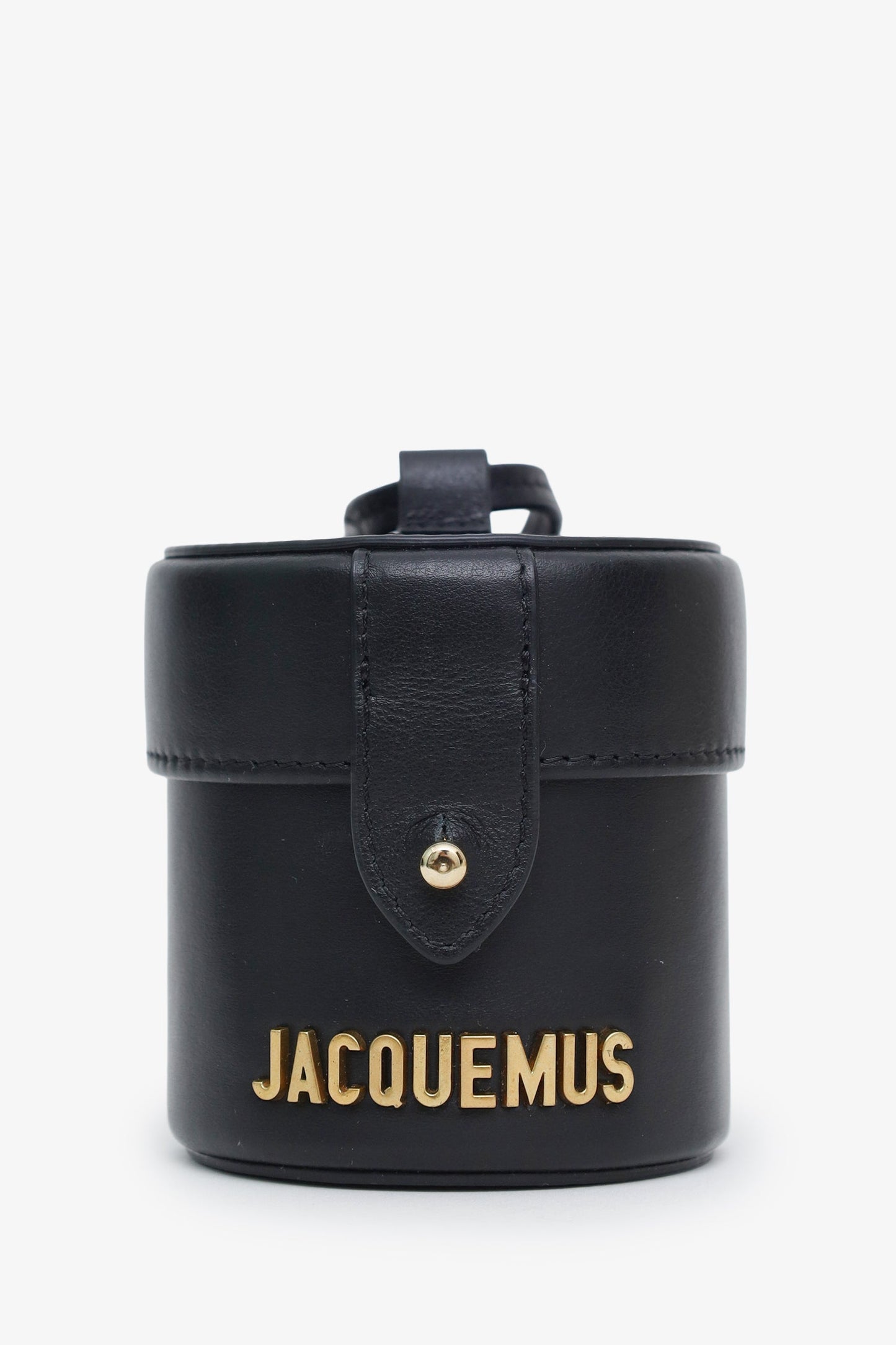 Jacquemus Black Leather Le Vanity Mini Bag
