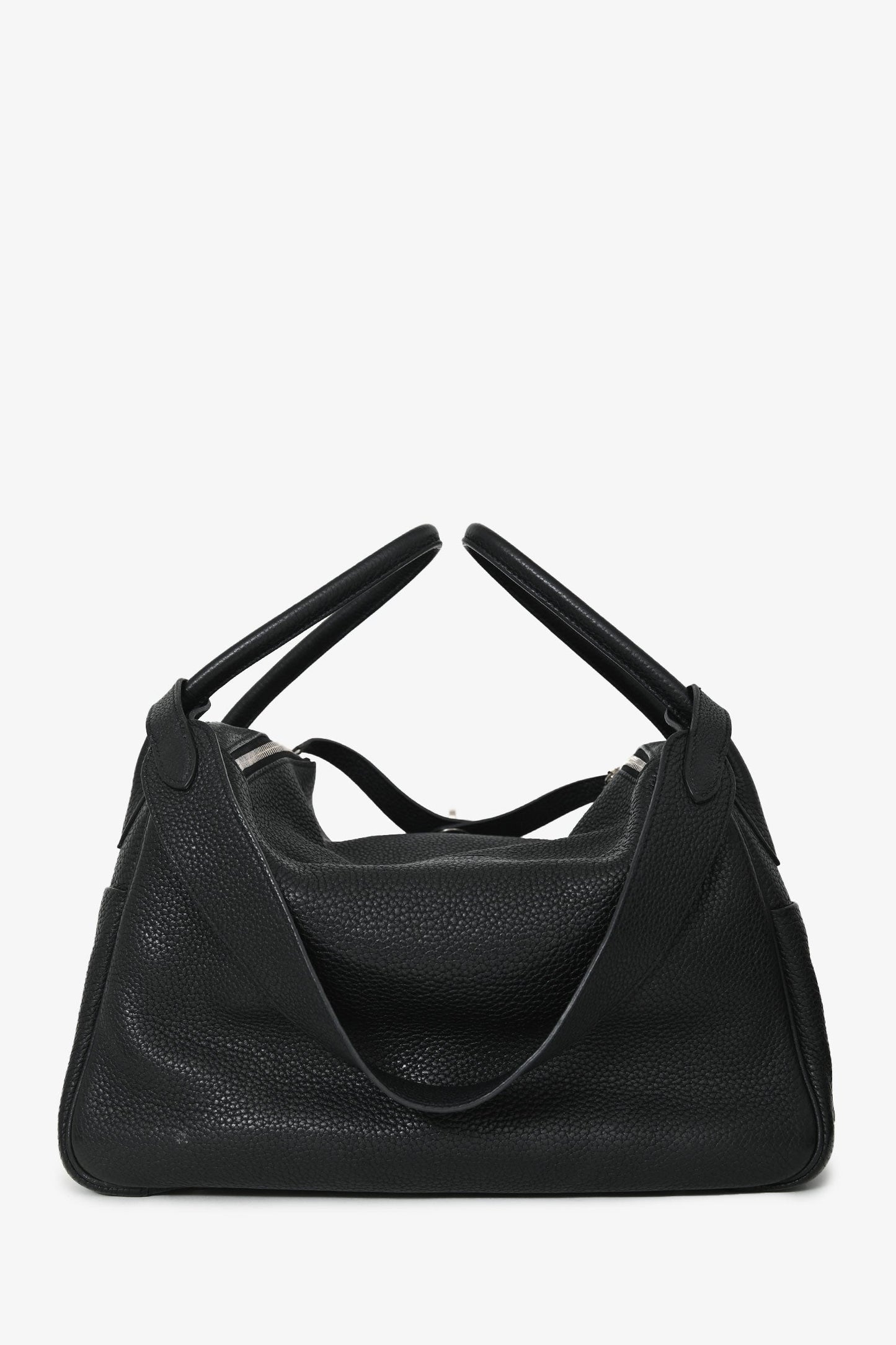 Hermès 2012 Black Clemence Leather Lindy 34 PHW