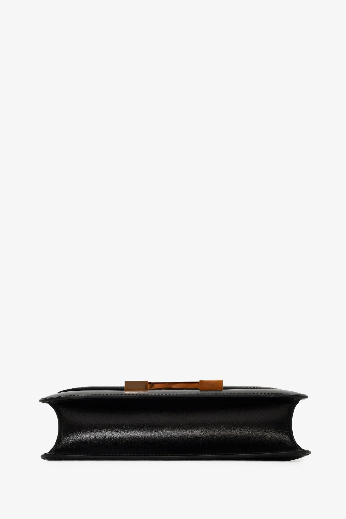 Hermès 2022 Black Box Leather Constance 24