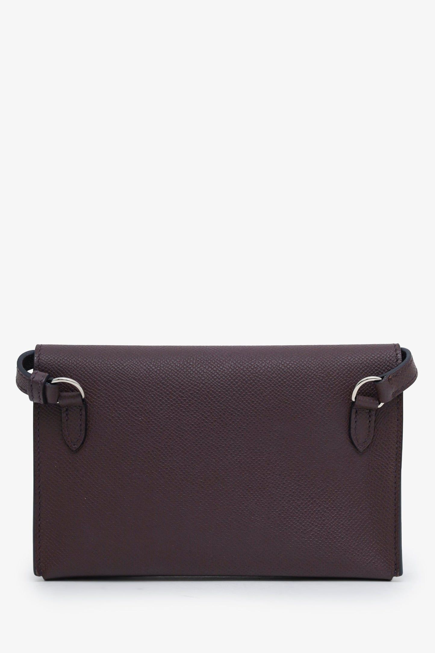 Hermès 2023 Rouge Sellier Epsom Leather Hermèsnap Wallet With Strap