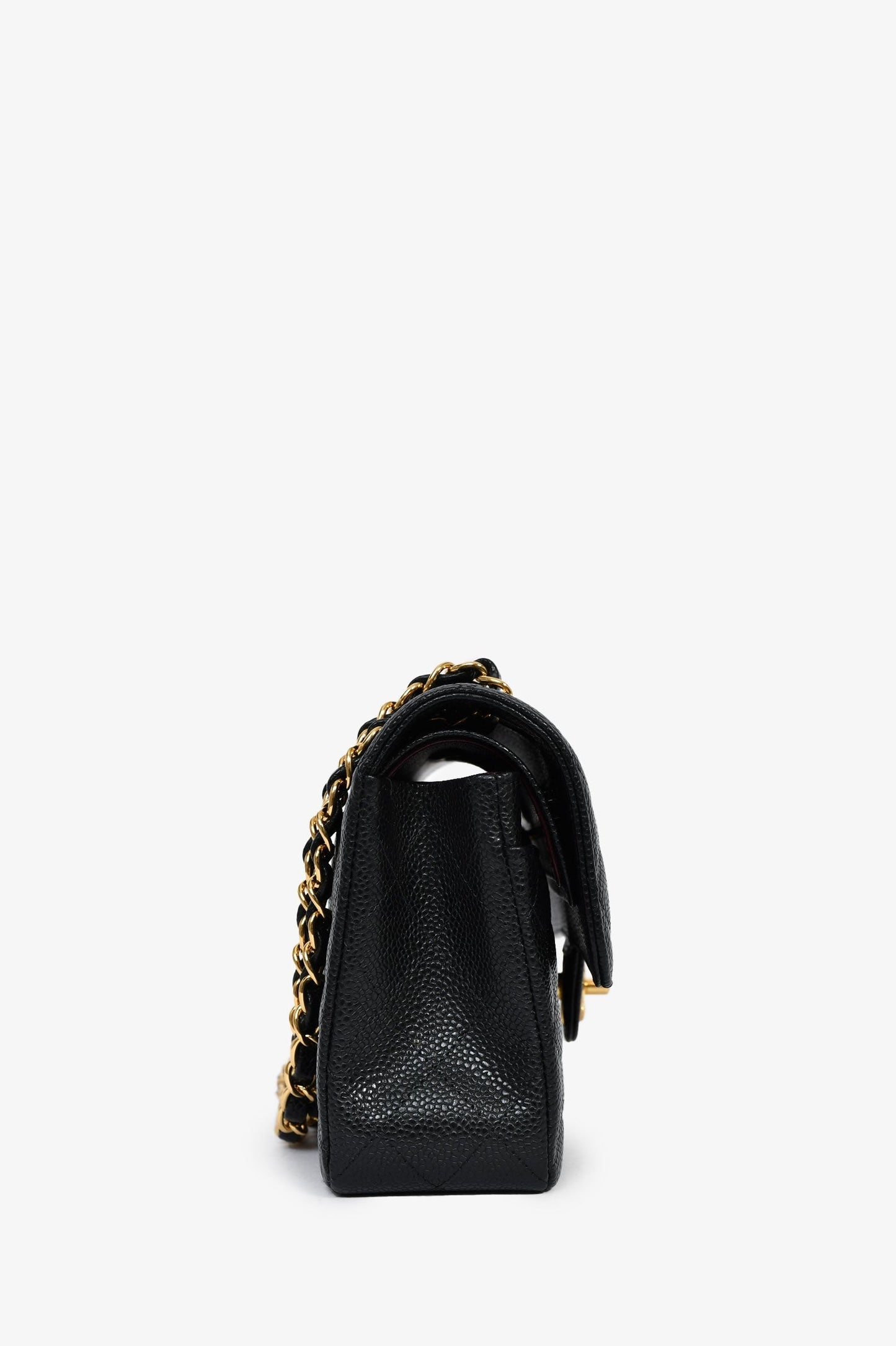 Chanel™ 2019 20 Black Caviar Leather Small Classic Double Flap GHW