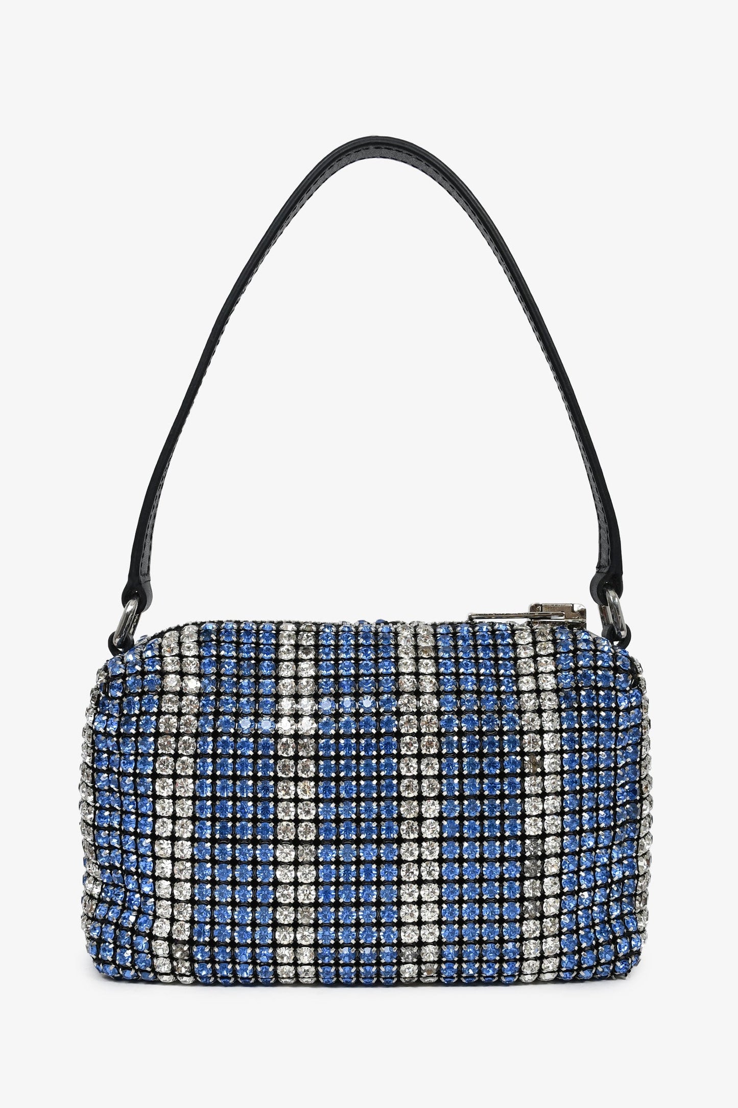 Alexander Wang Blue Small Heiress Crystal Mesh Pouch