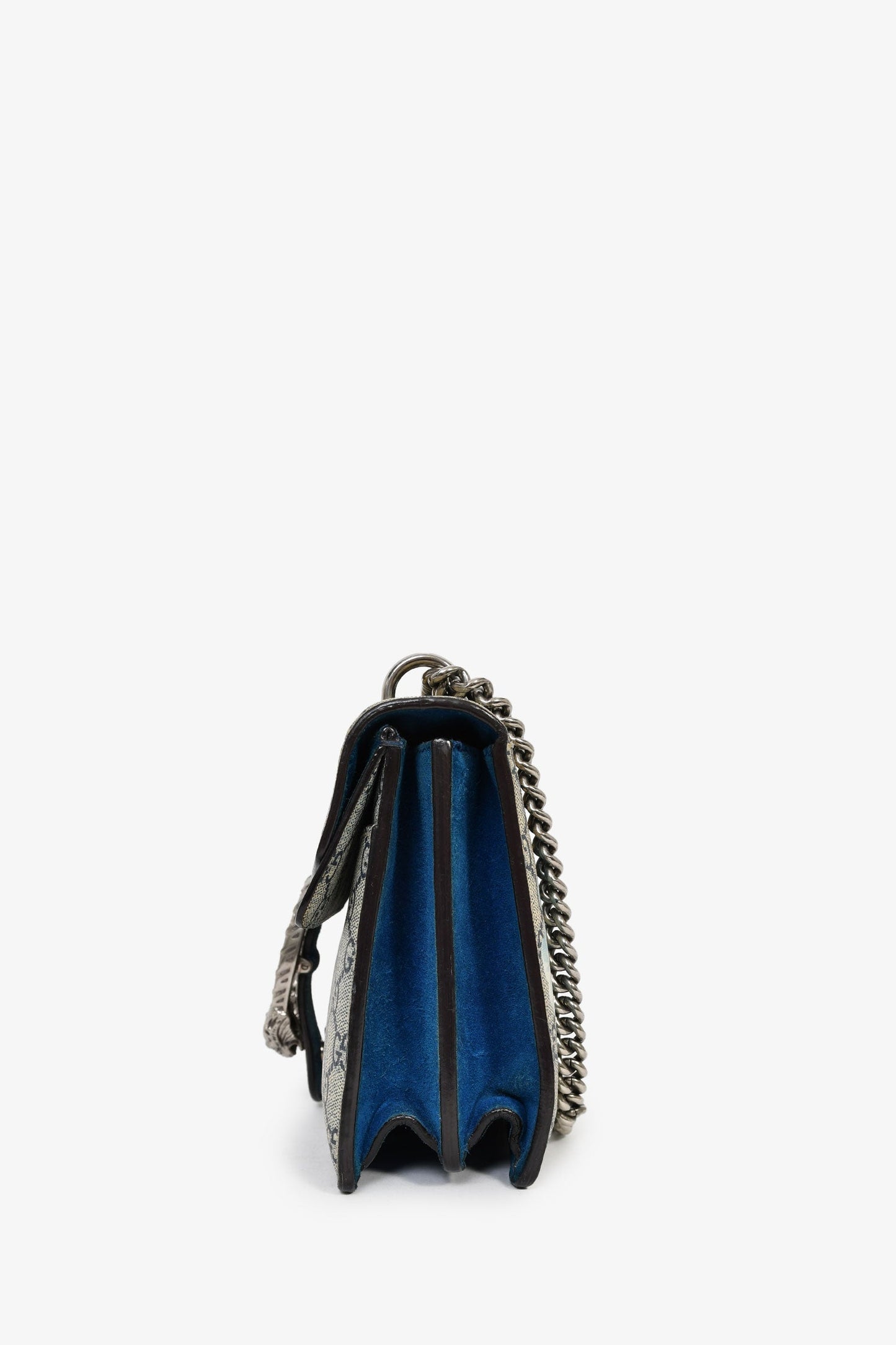 Gucci GG Supreme Monogram Blue Blooms Medium Dionysus Shoulder Bag