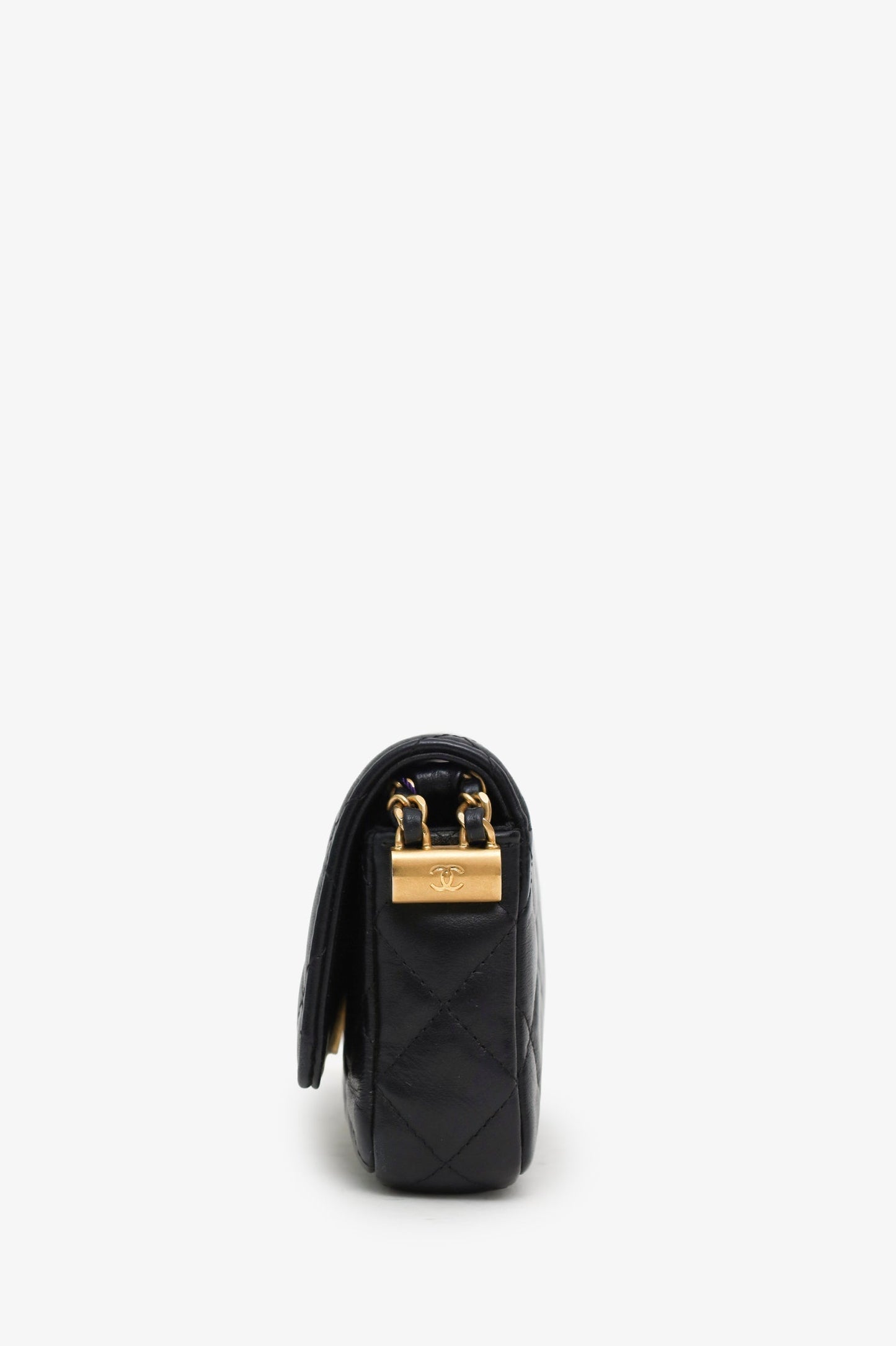 Chanel™ 23K Black Aged Calfskin 19 East West Bag
