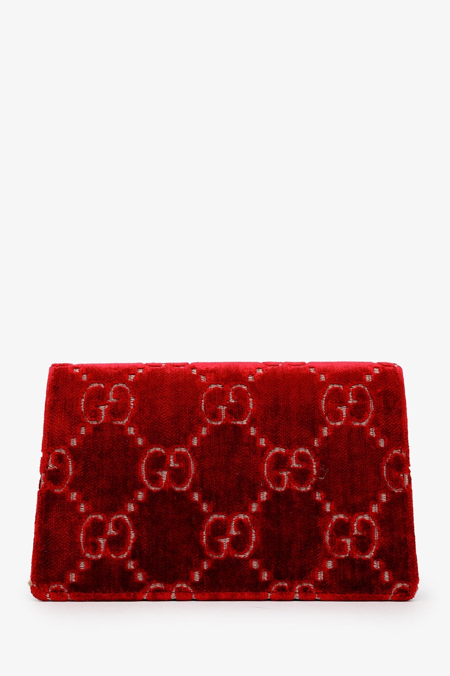 Red Suede GG Dionysus Super Mini Bag