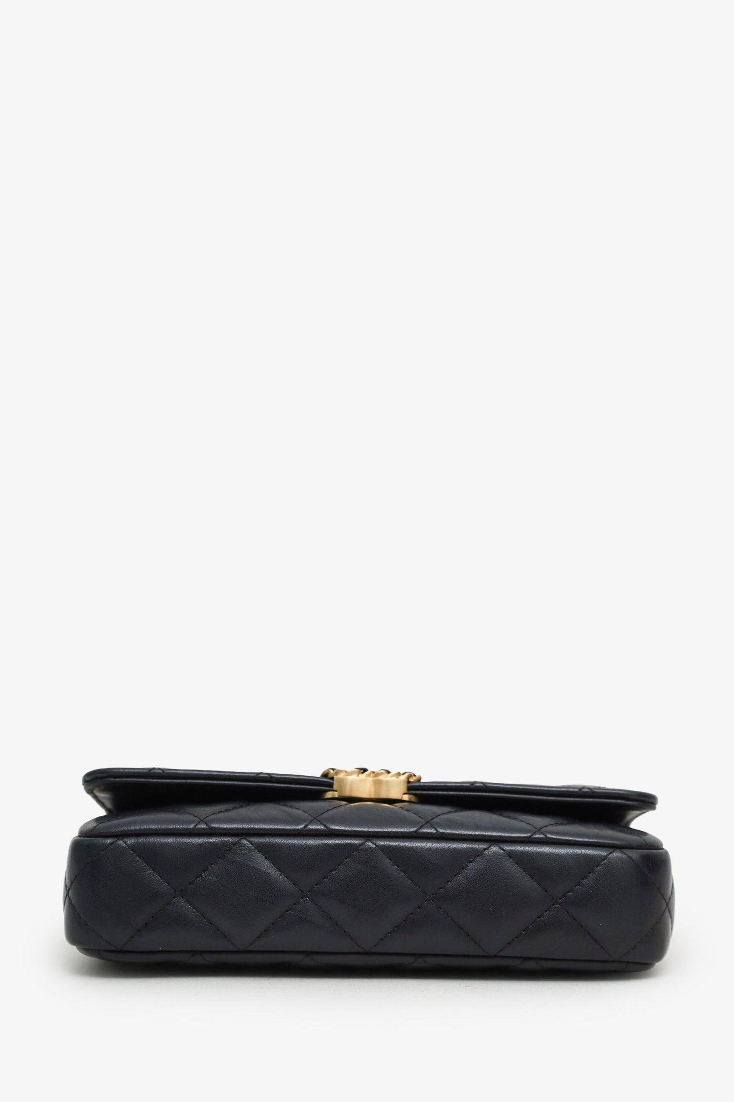 Chanel™ 23K Black Aged Calfskin 19 East West Bag