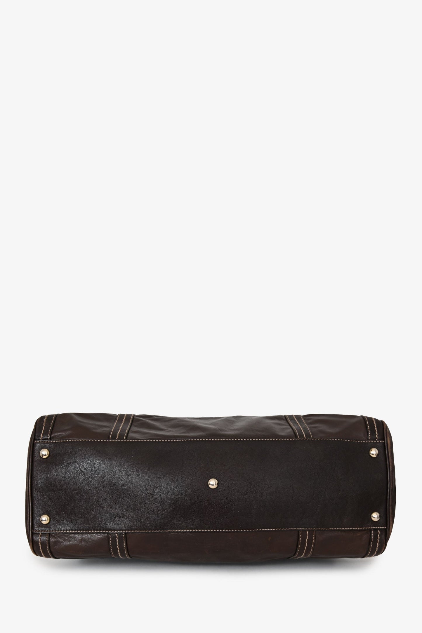 Gucci Brown Leather 'Duchessa' Medium Boston Bag