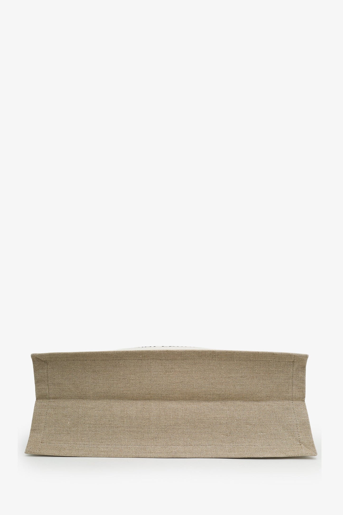 Saint Laurent Beige/Black Canvas Large Rive Gauche Canvas Tote