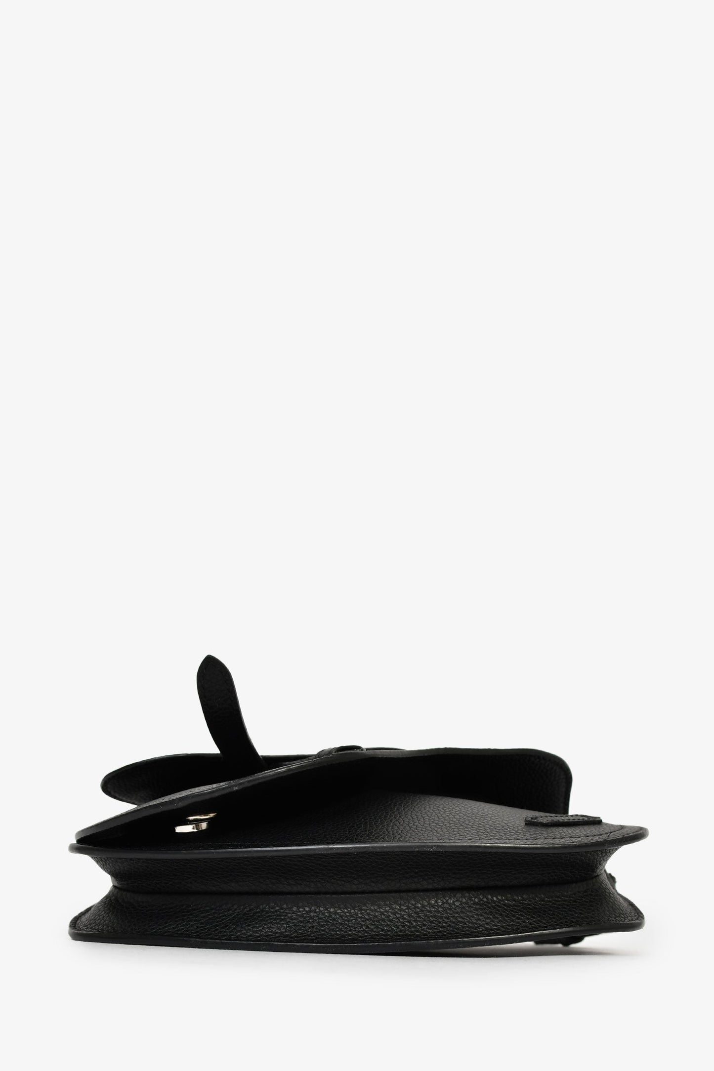 Christian Dior Black Leather Saddle Belt Bag