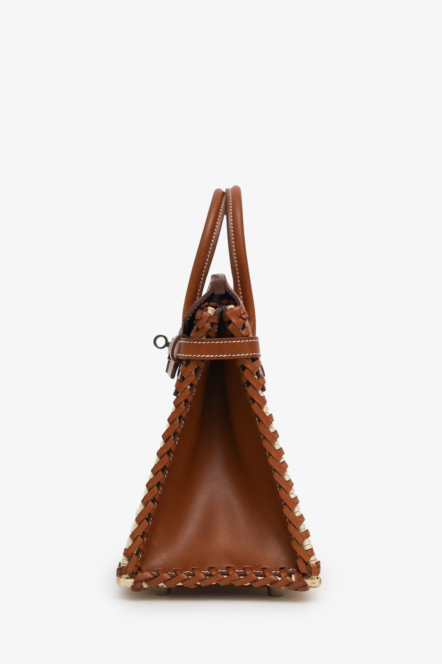 Hermès 2022 Naturel/Fauve Osier Veau Barenia Birkin Picnic 25