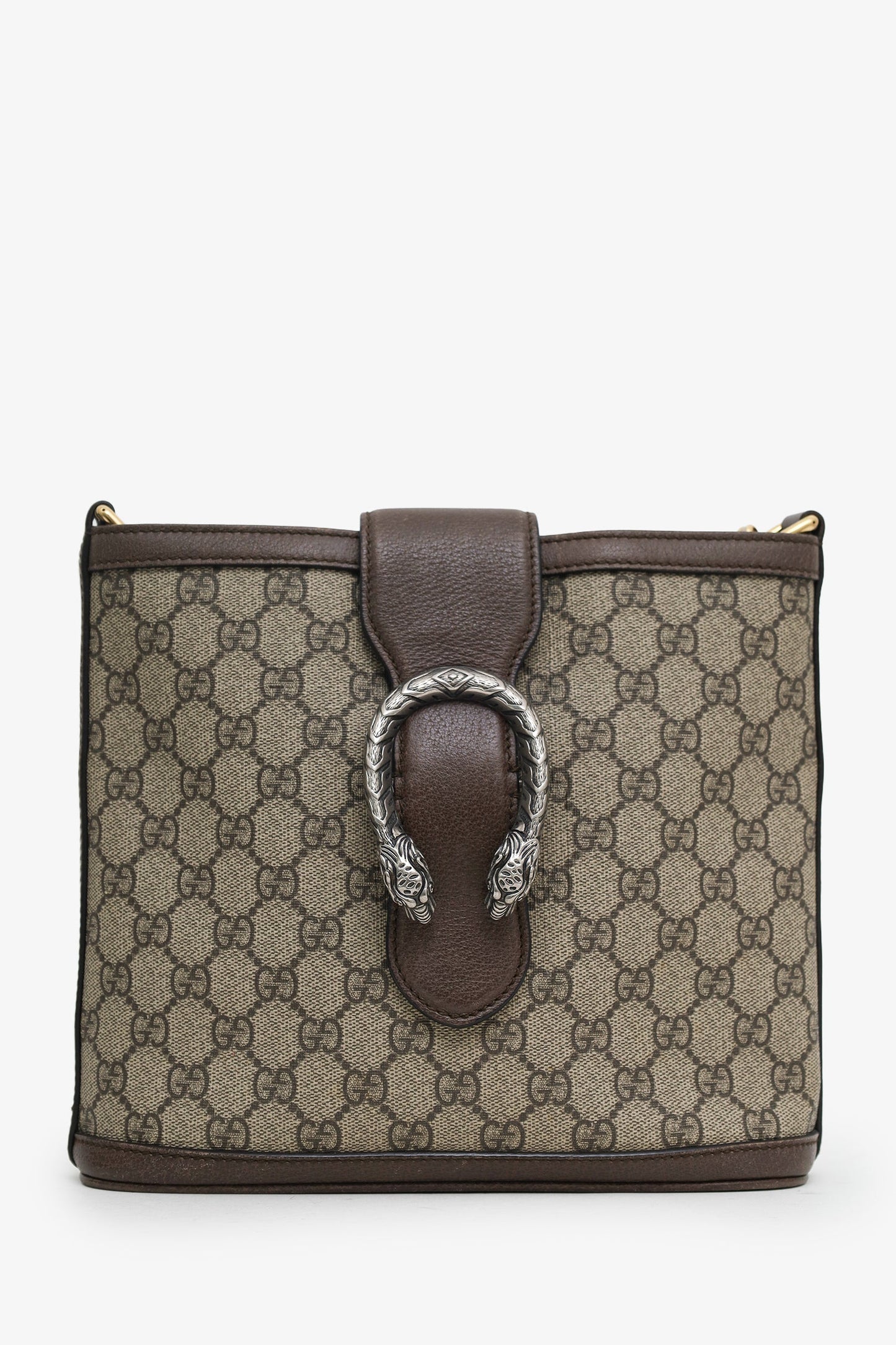 Gucci Beige/Brown GG Supreme Dionysus Bucket Bag