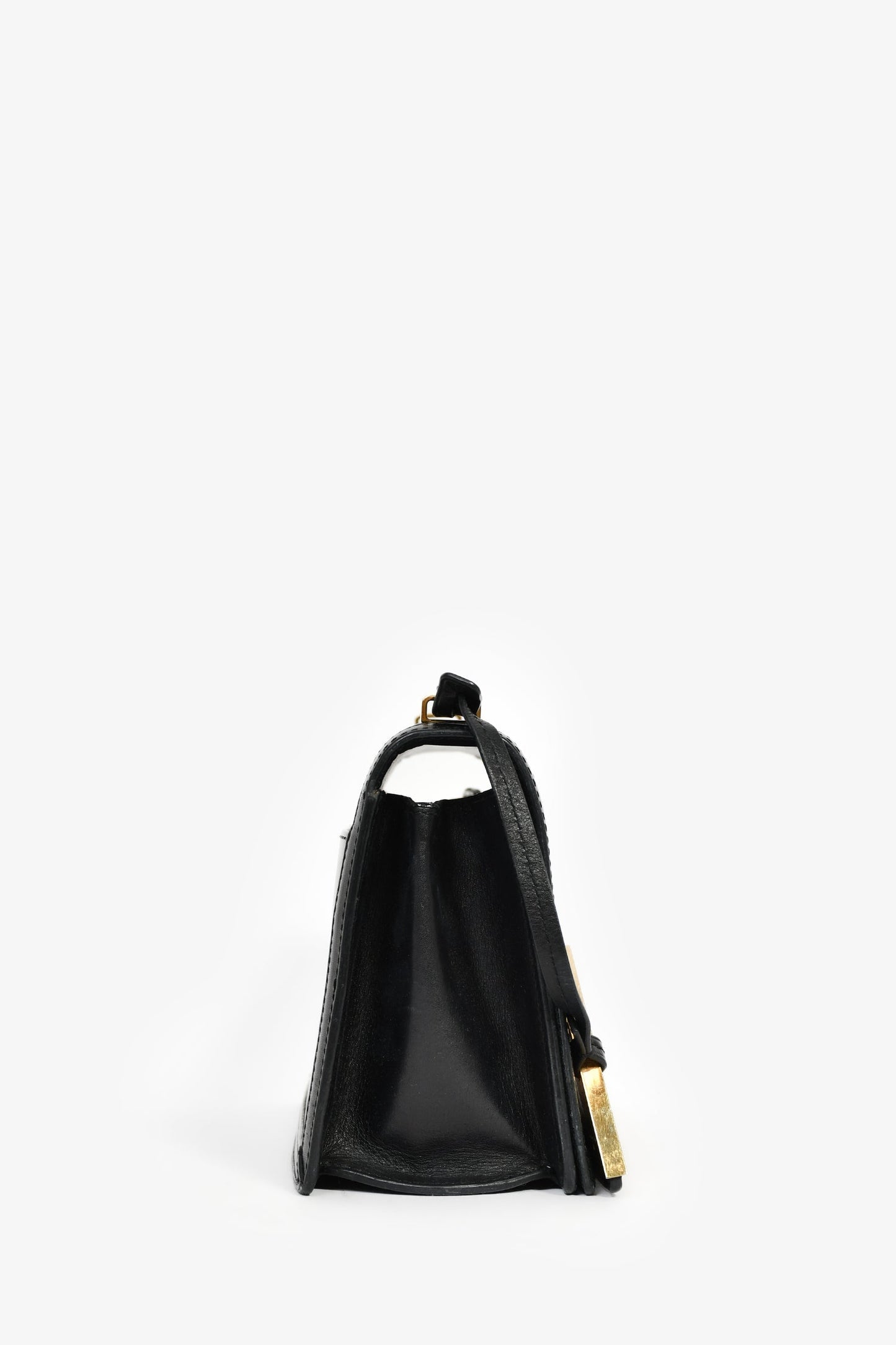 Loewe Black Leather Barcelona Medium Crossbody Bag