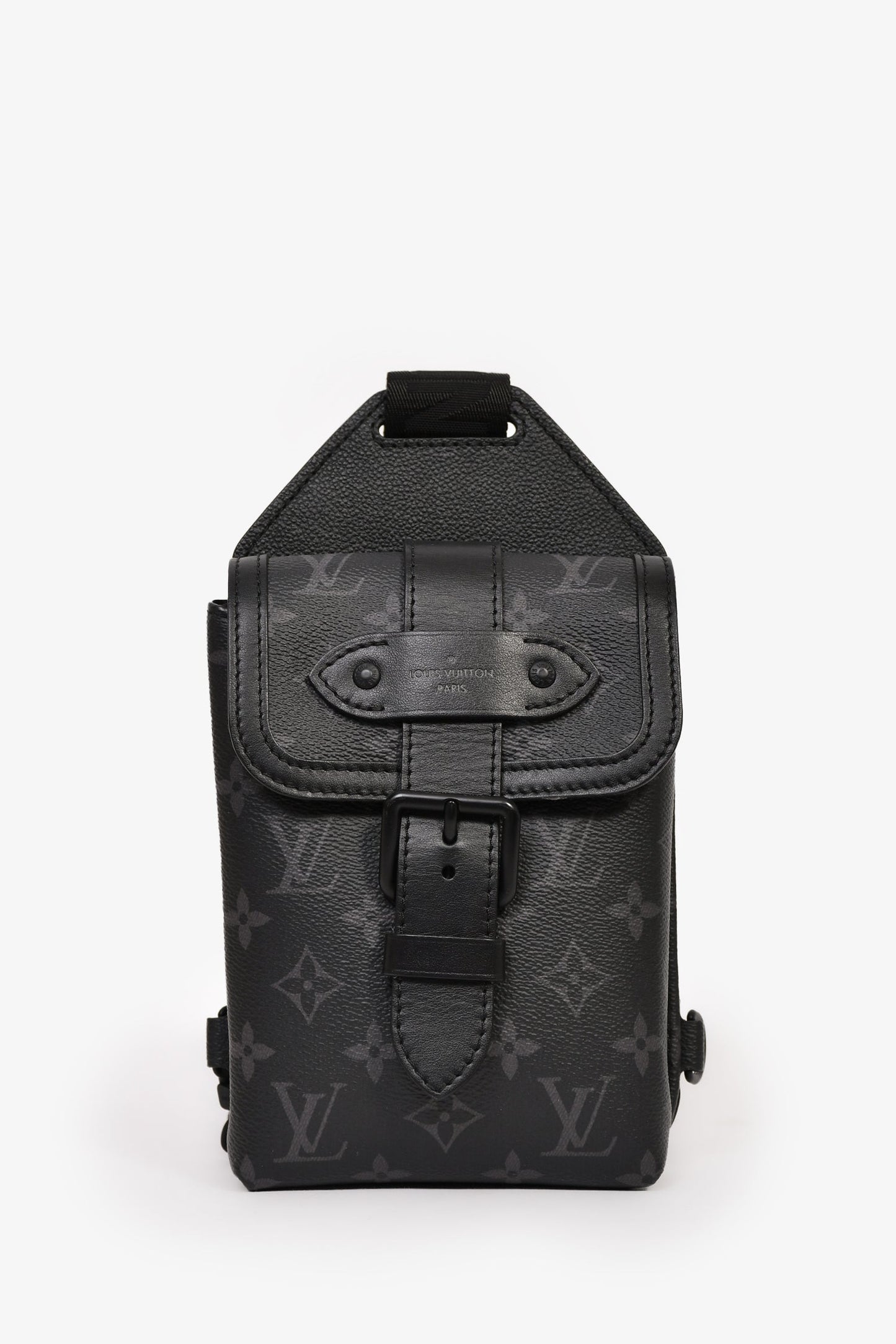 Louis Vuitton Monogram Eclipse Canvas Saumur Sling Bag