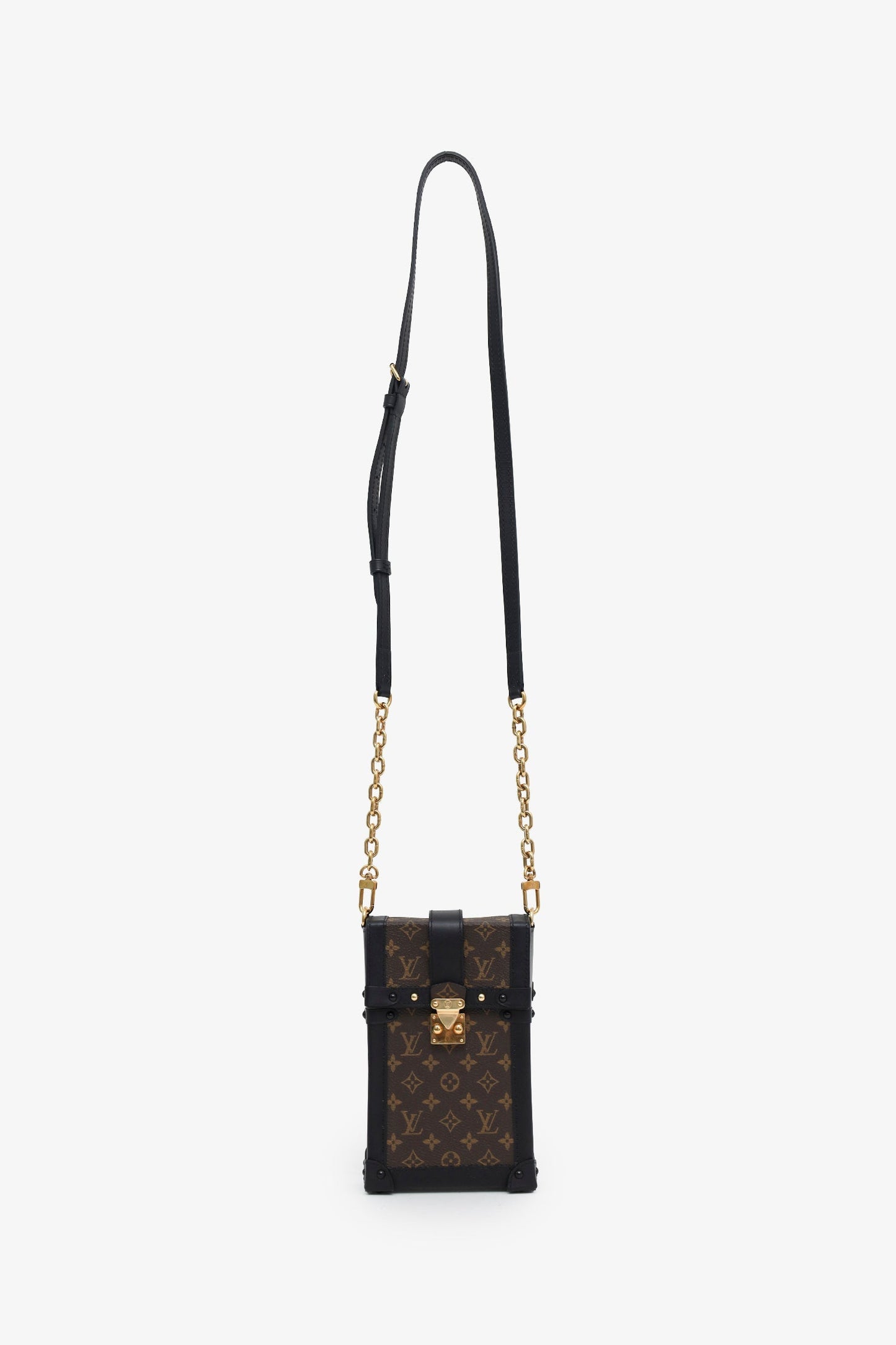 Louis Vuitton Brown Monogram Pochette Vertical Trunk