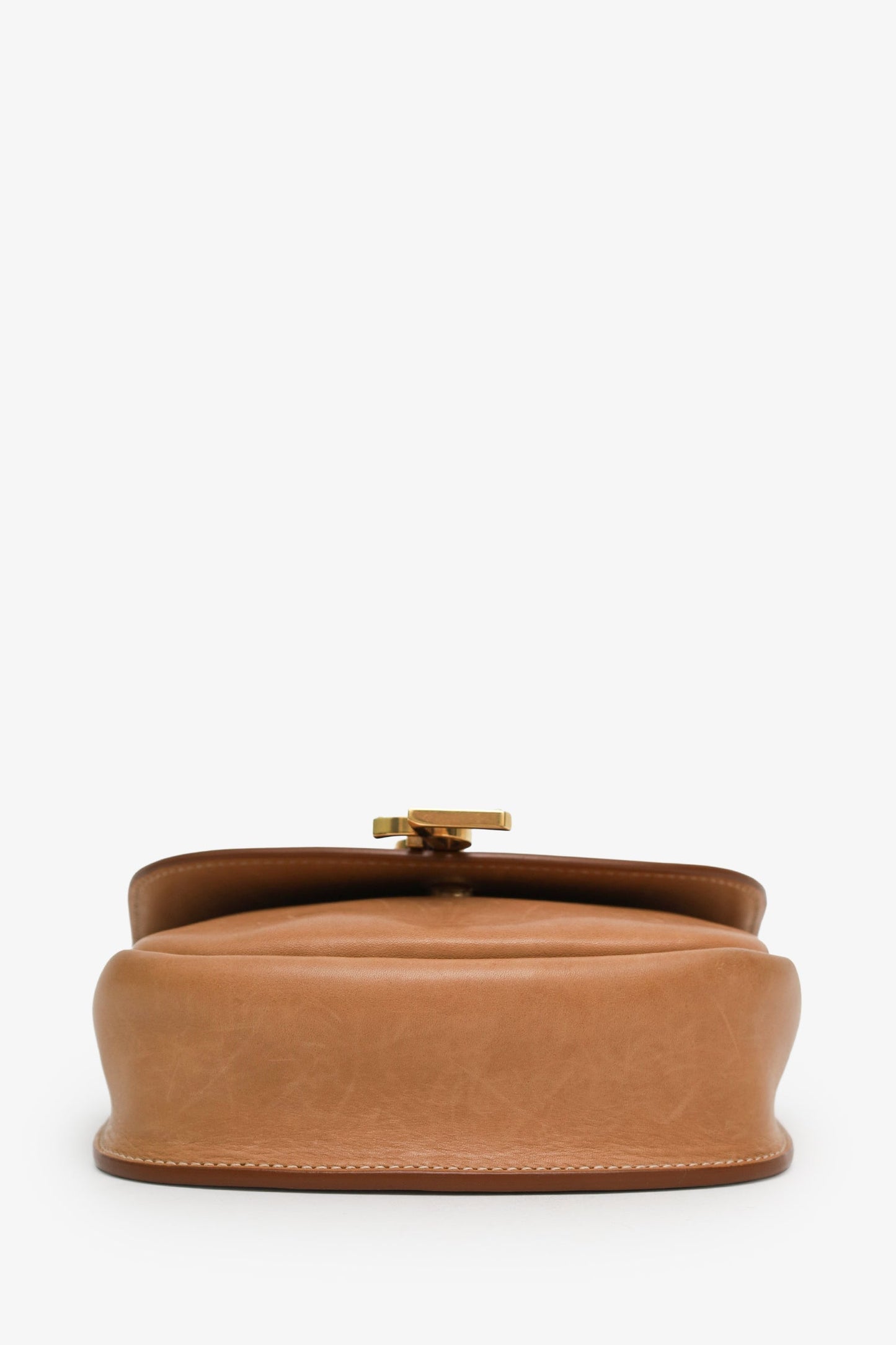 Saint Laurent Brown Leather Kaia Crossbody Bag