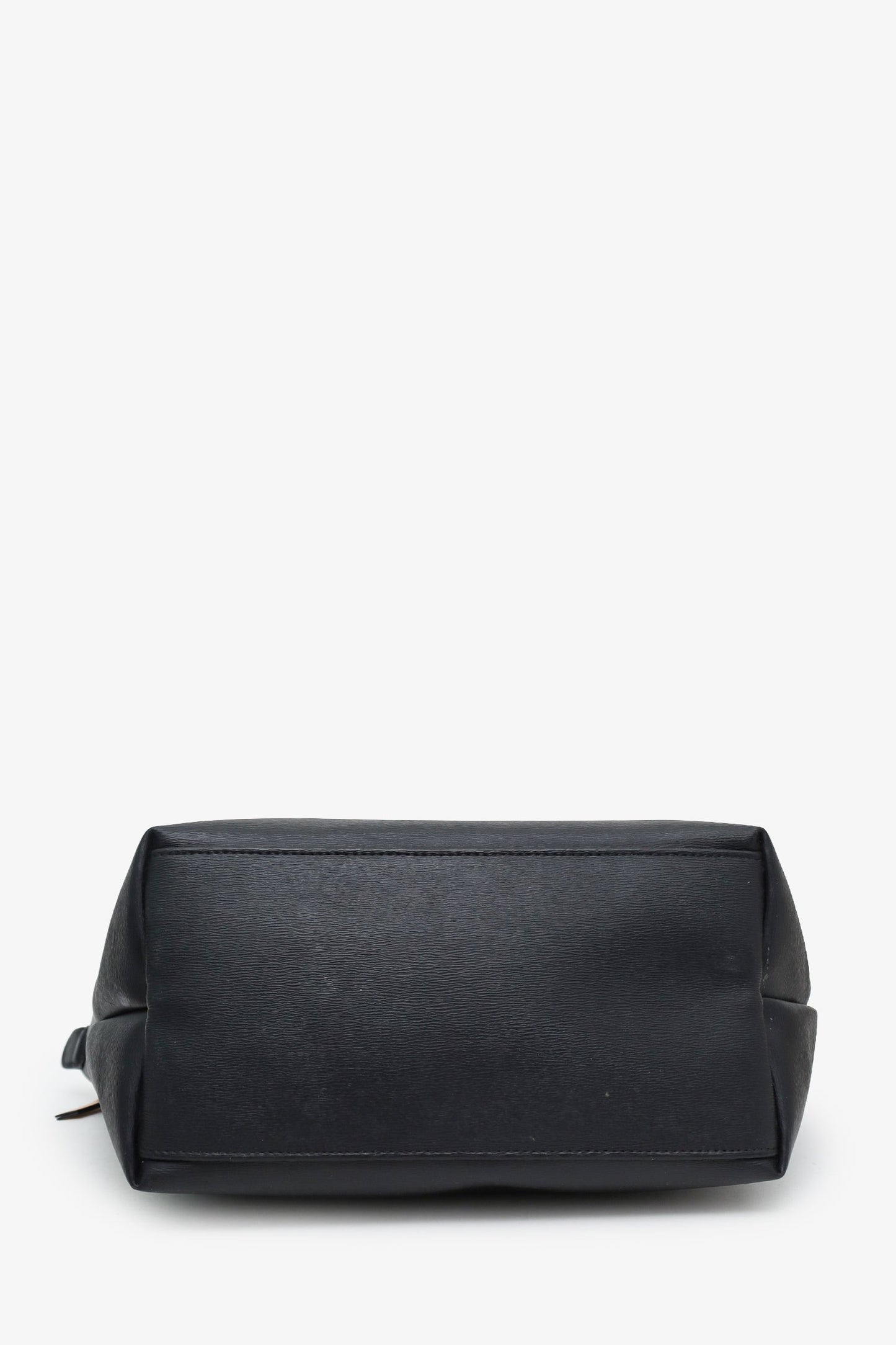 Longchamp Black Leather Le Pliage Large Tote Bag