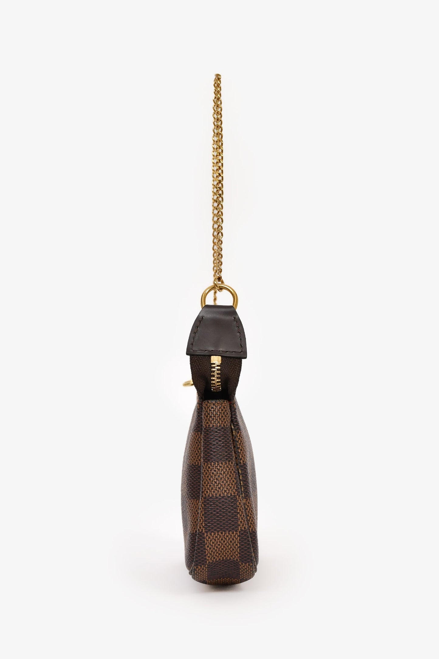 Louis Vuitton Damier Ebene Leather Mini Pochette Accesoires