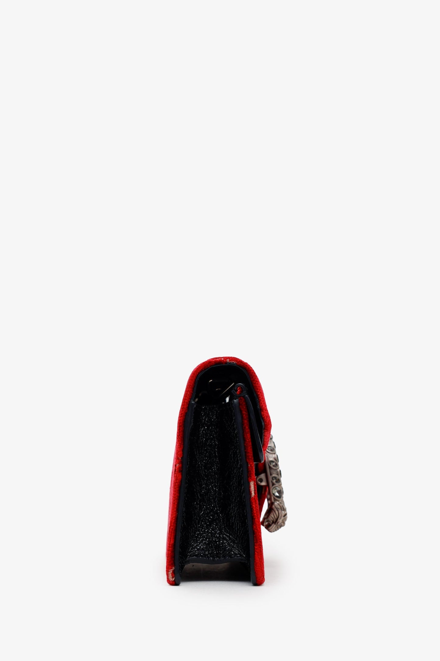 Red Suede GG Dionysus Super Mini Bag