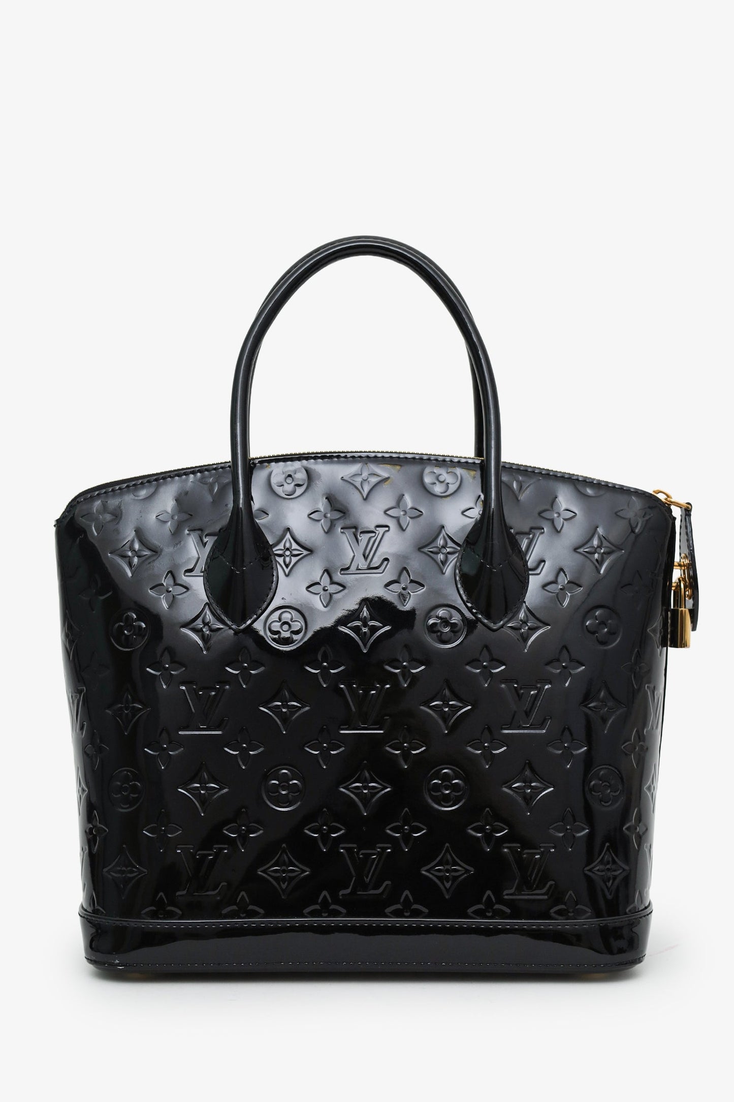 Louis Vuitton 2014 Black Monogram Vernis Lockit PM Bag