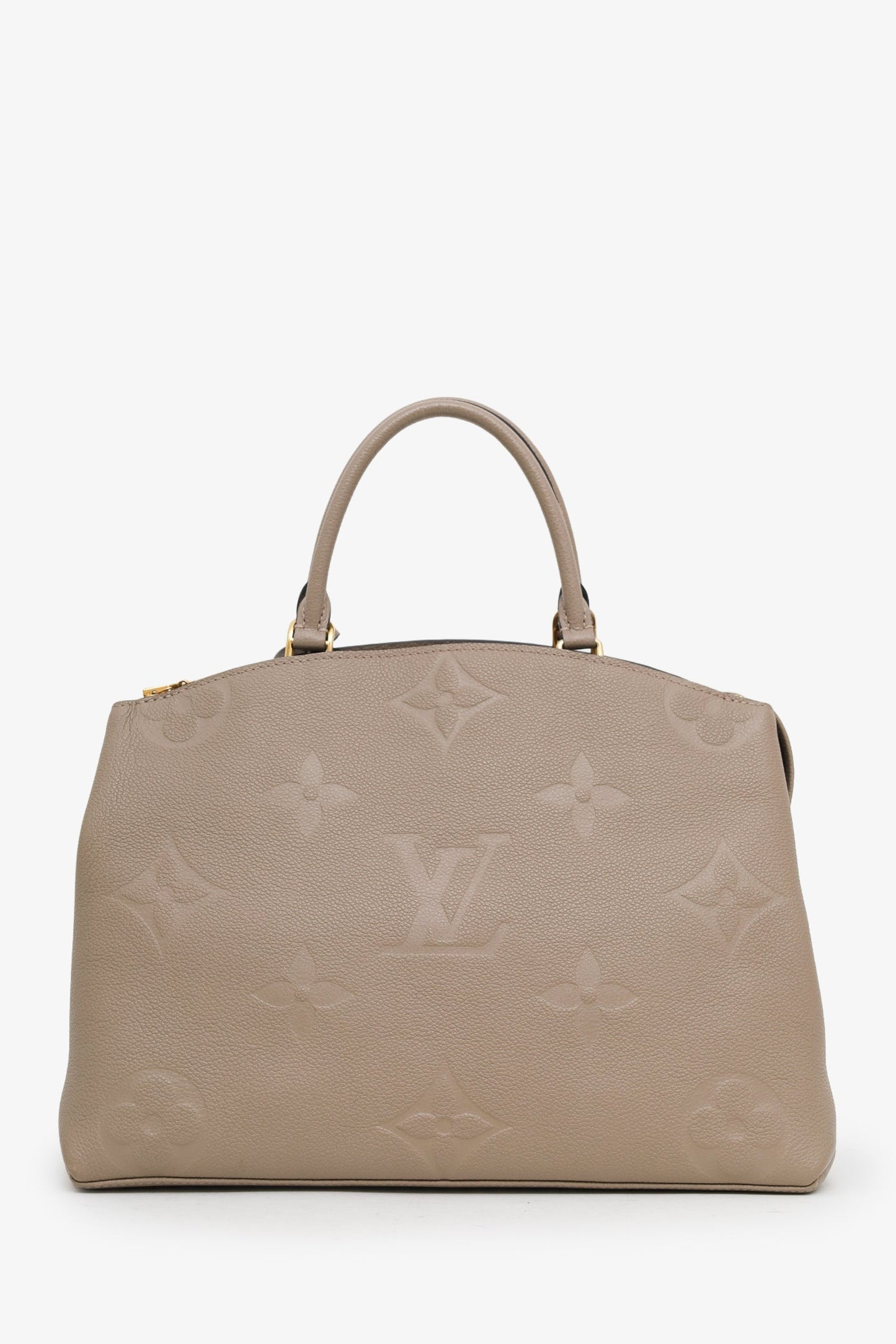Louis Vuitton Taupe Monogram Empreinte Leather Grand Palais Top Handle Bag