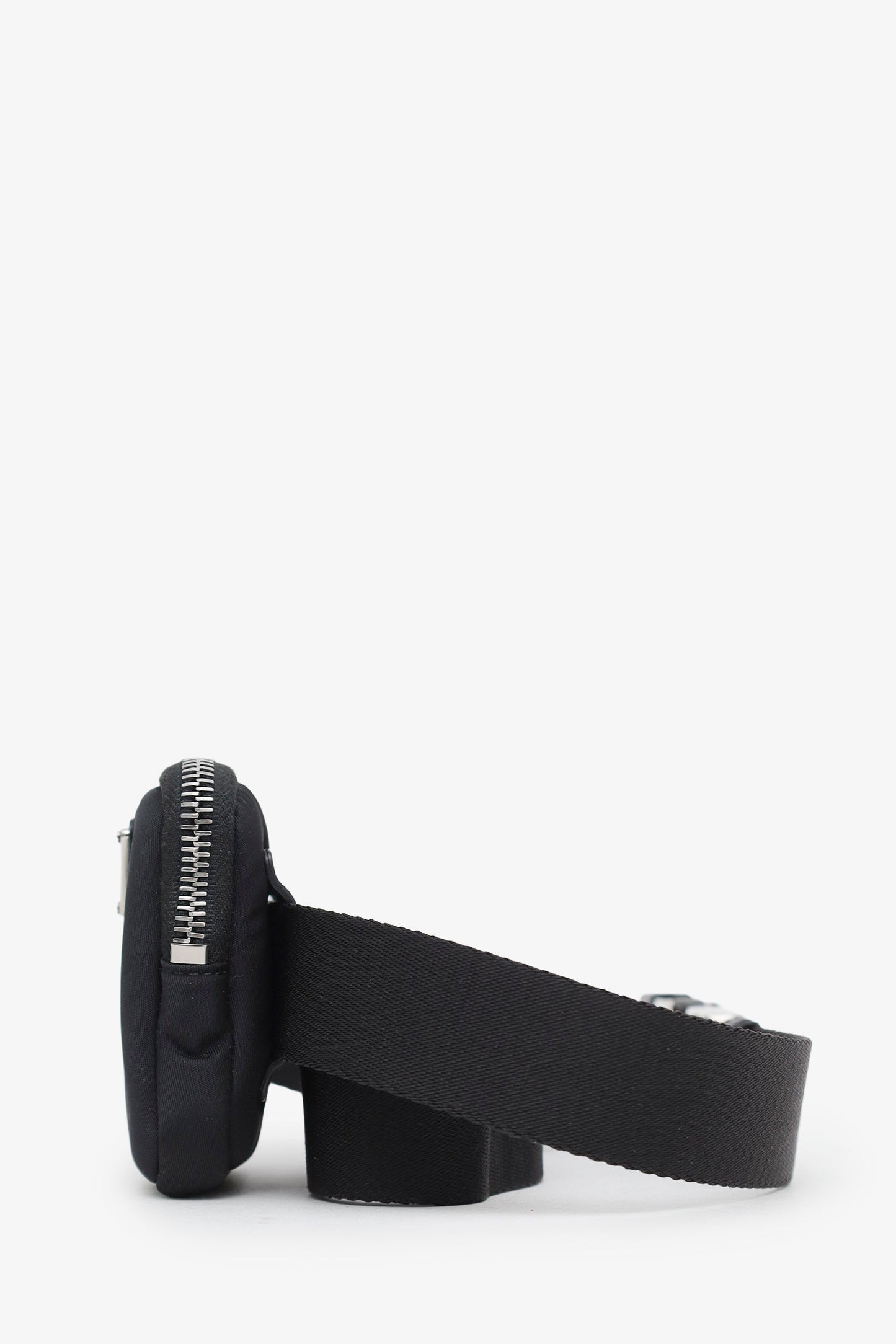Prada Black Re-Nylon Tessuto Pouch Belt Bag