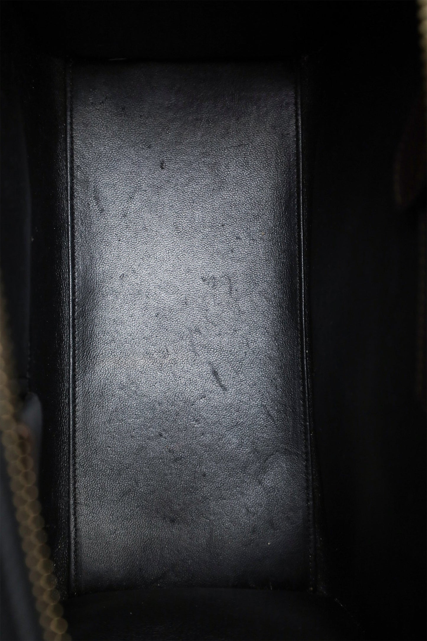 Celine Blue/Black/Beige Leather Micro Luggage Tote