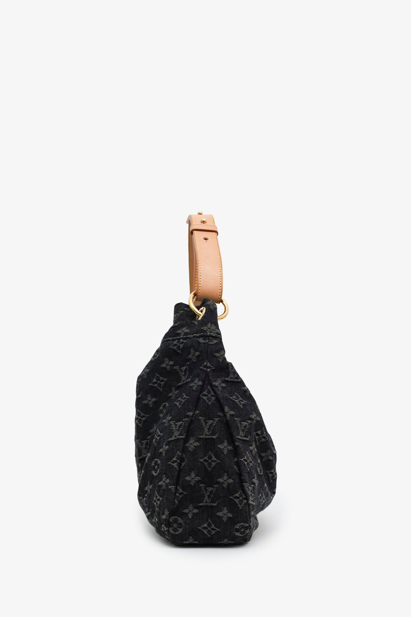 Louis Vuitton 2011 Black Denim Monogram Daily PM Bag