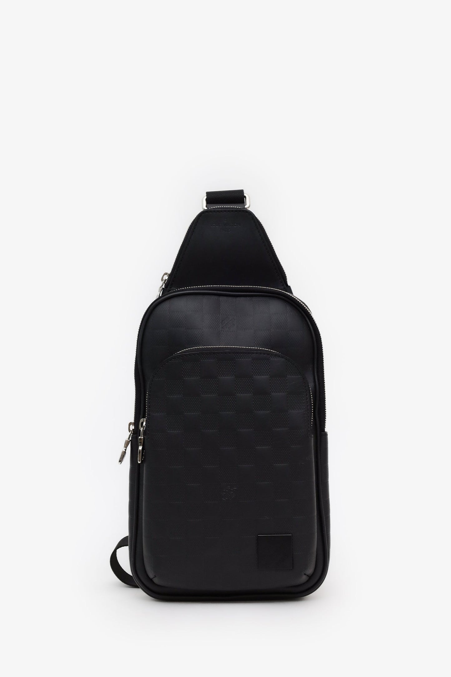 Louis Vuitton Black Leather Damier Infini Avenue Sling Bag