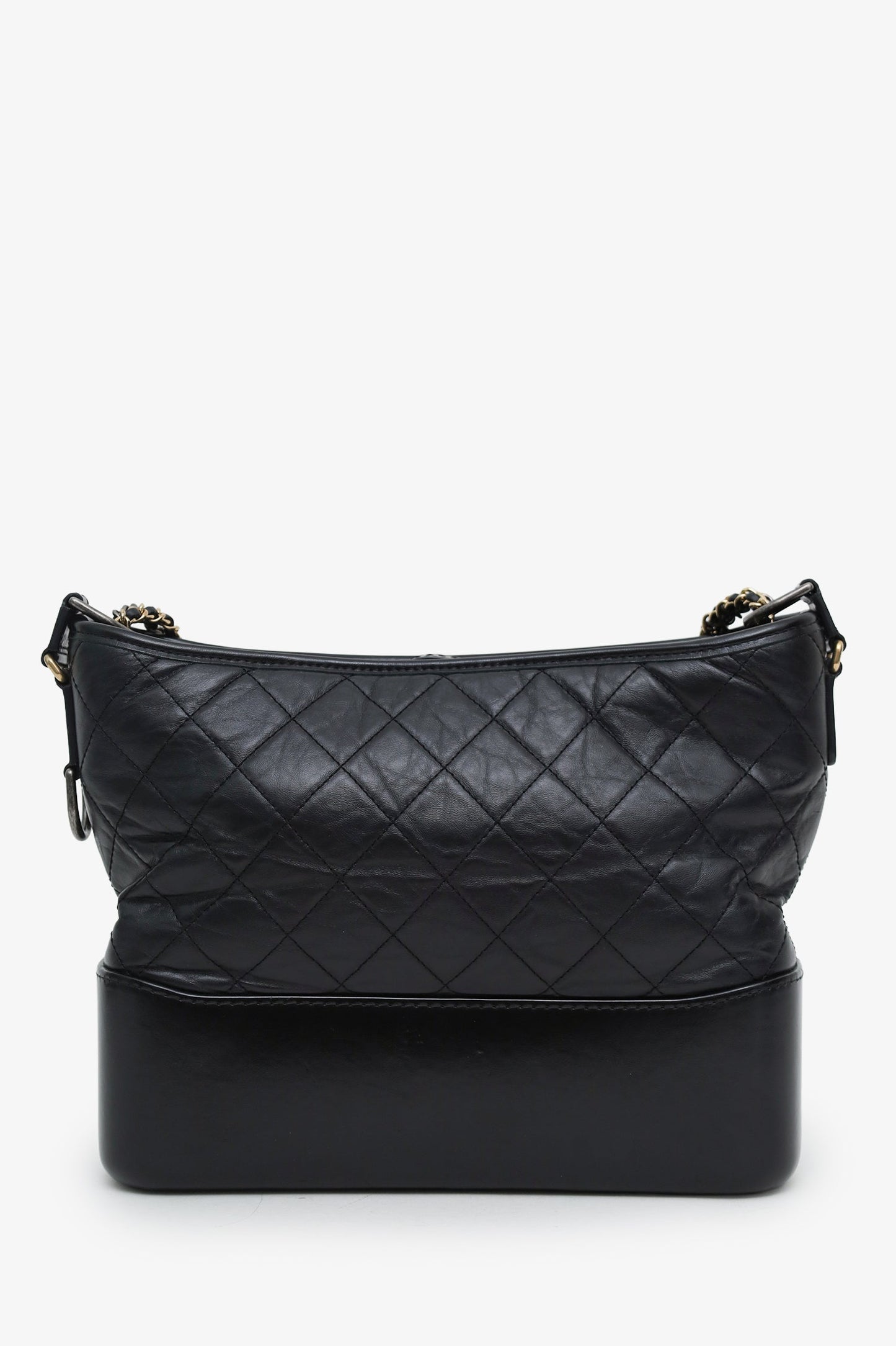 Chanel™ 2018 Black Quilted Calfskin Medium Gabrielle Crossbody Bag